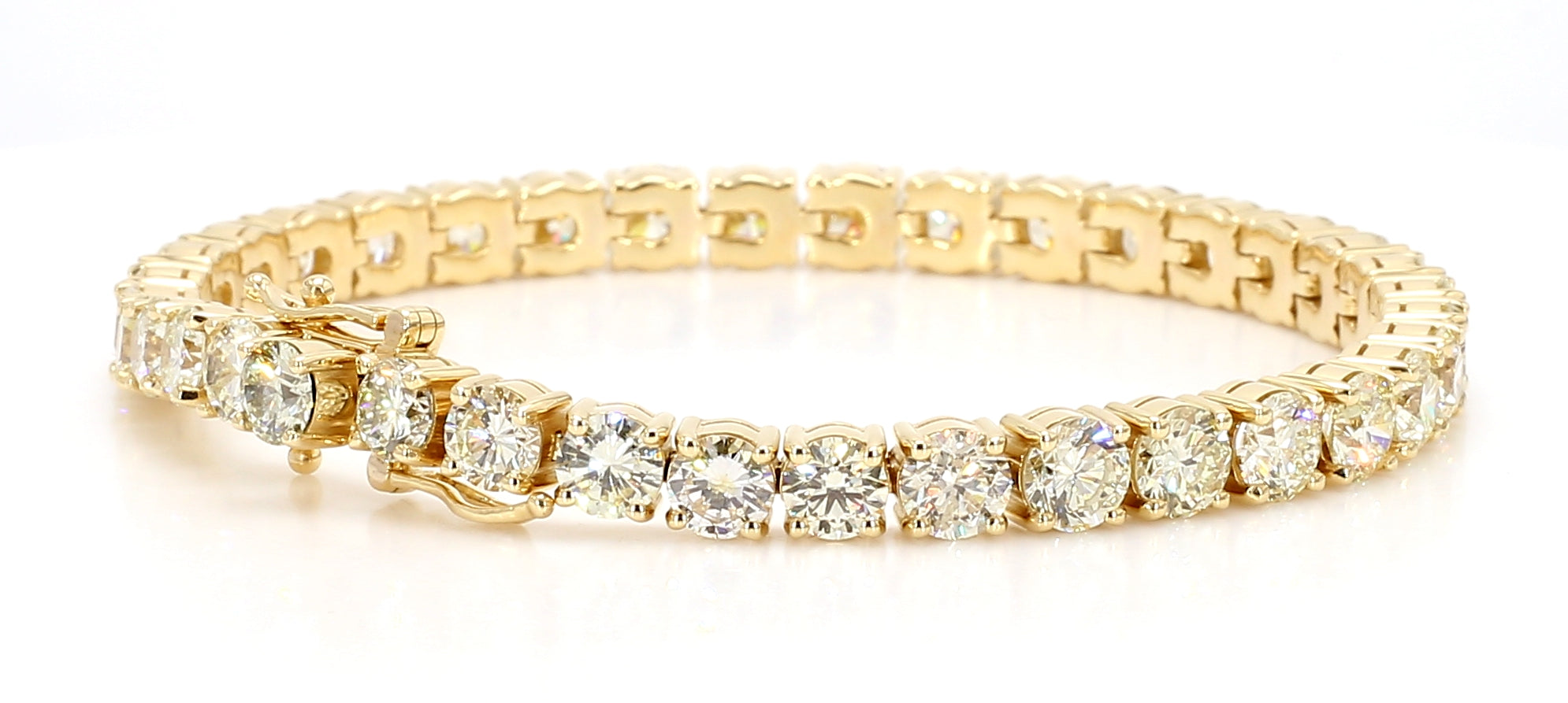 Natural White Round Diamond Bracelet