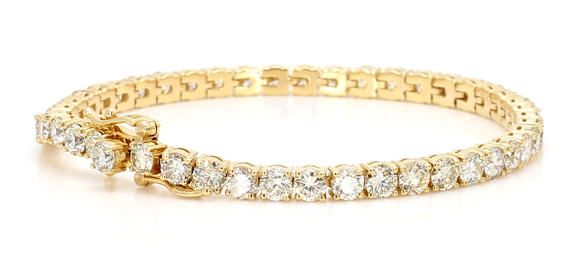 Natural White Round Diamond Bracelet
