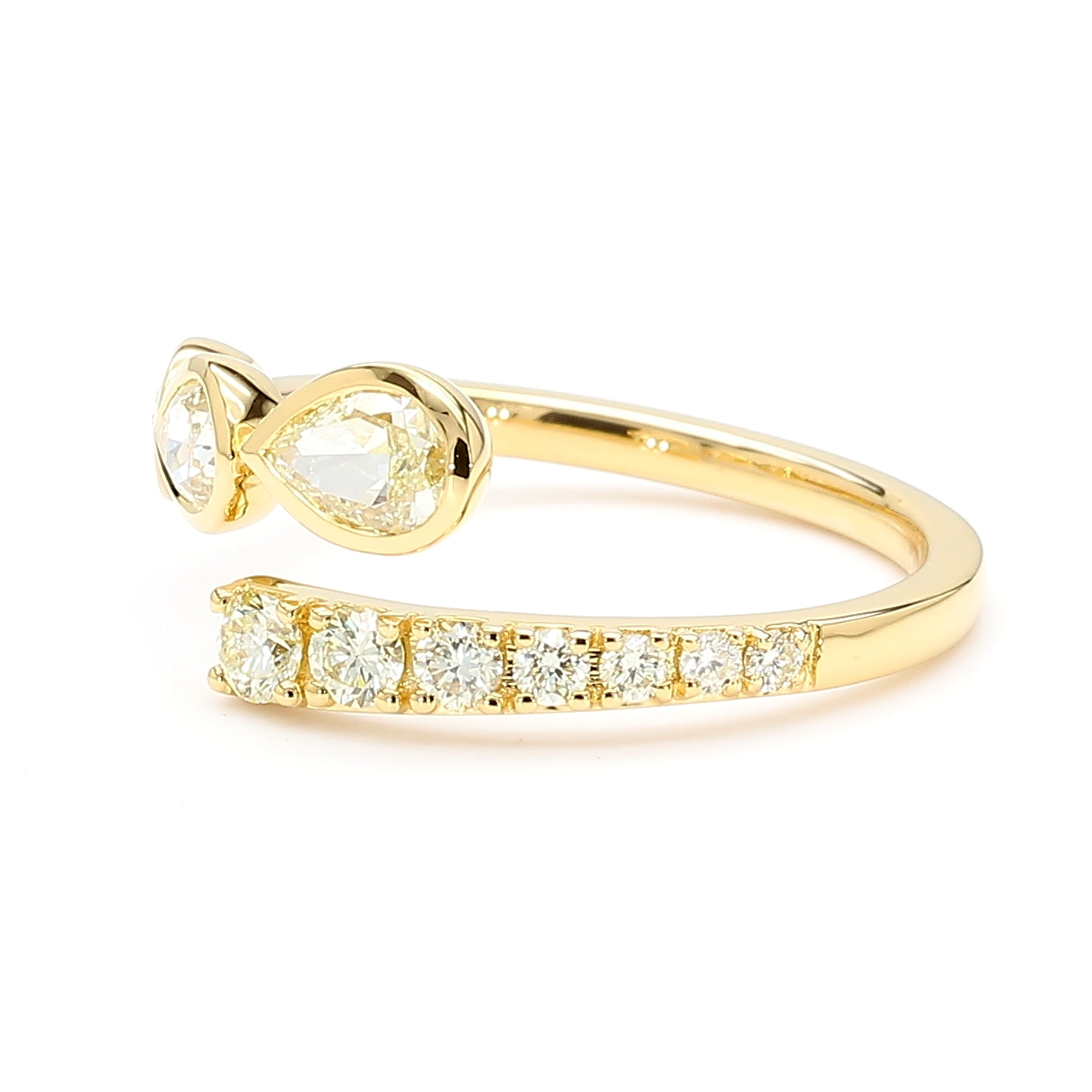 Natural Yellow Oval Diamond Ring