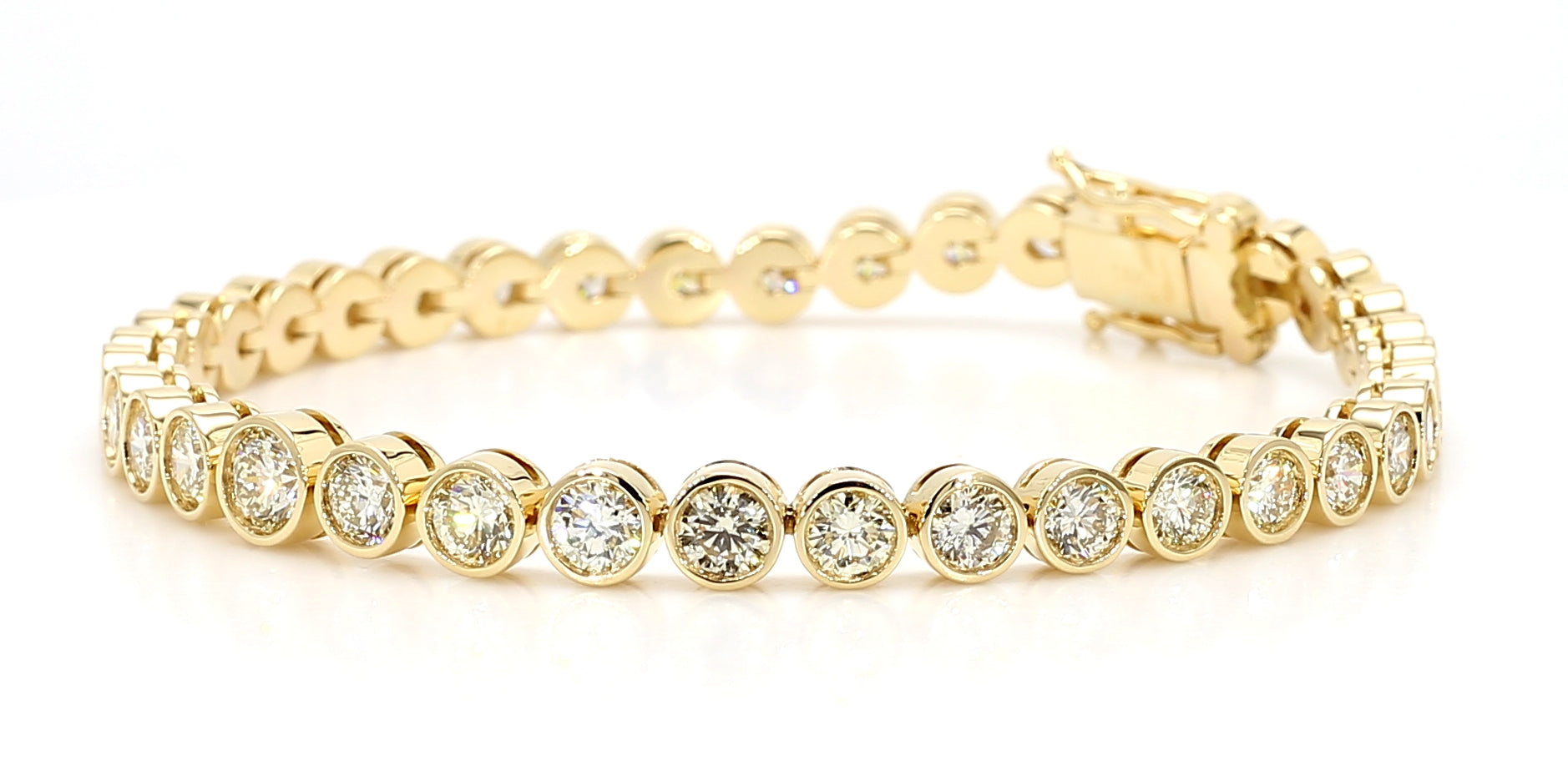 Natural White Round Diamond Bracelet