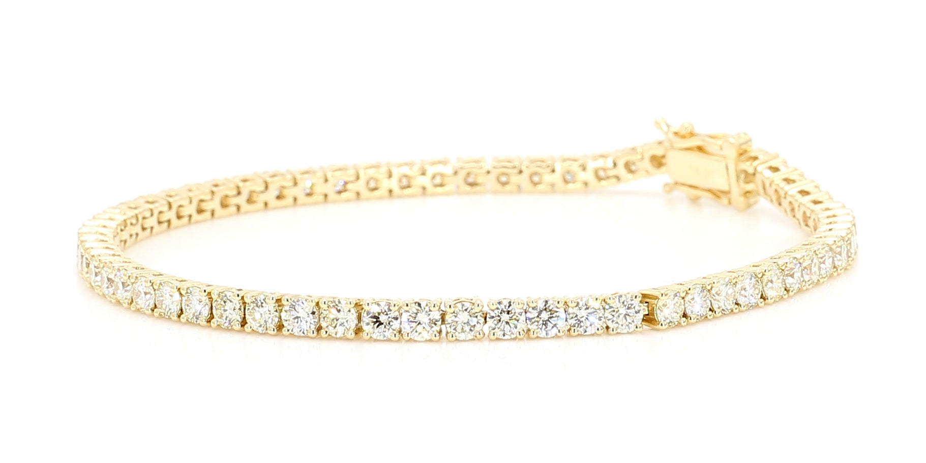 Natural White Round Diamond Bracelet