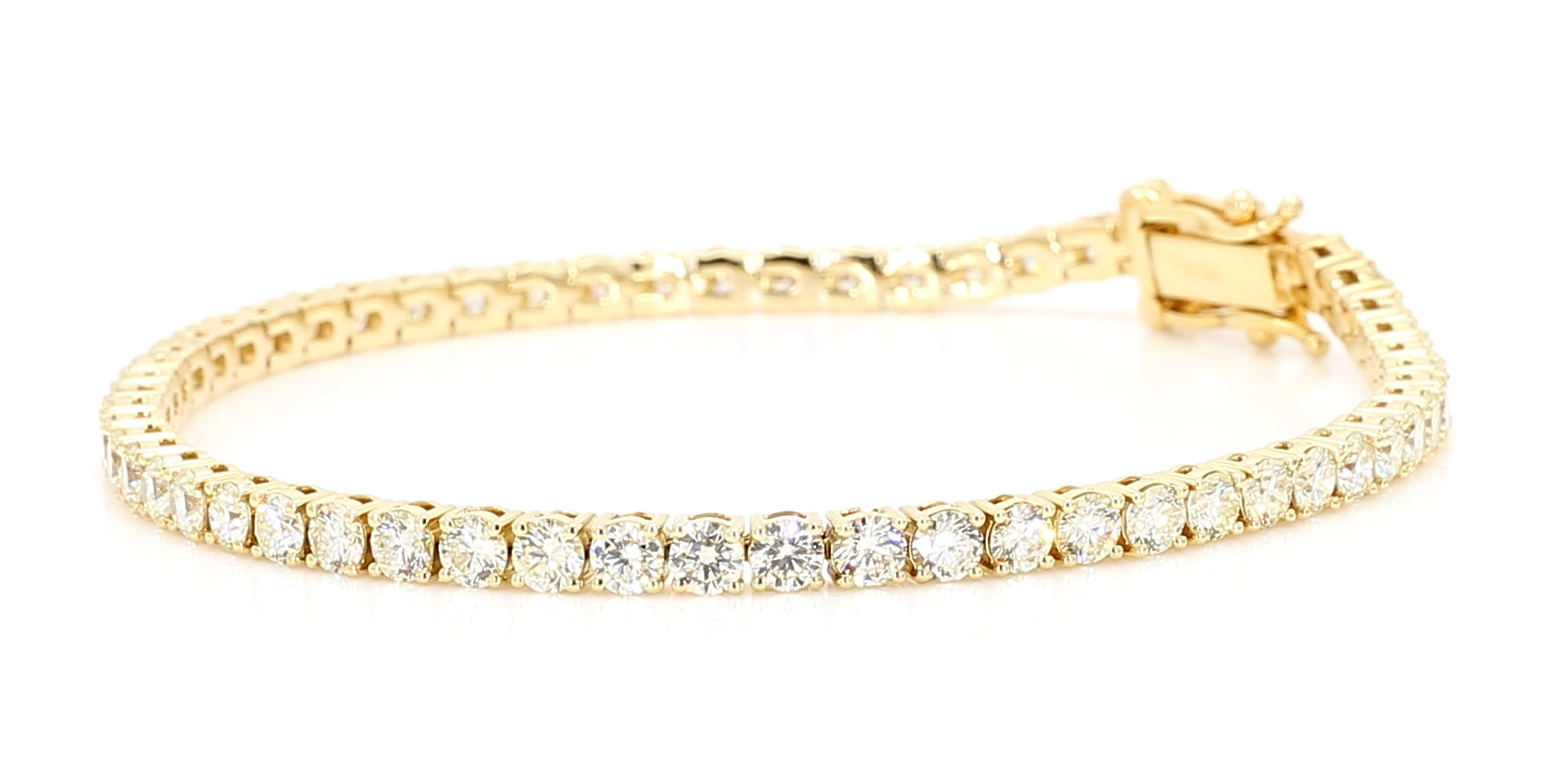 Natural White Round Diamond Bracelet