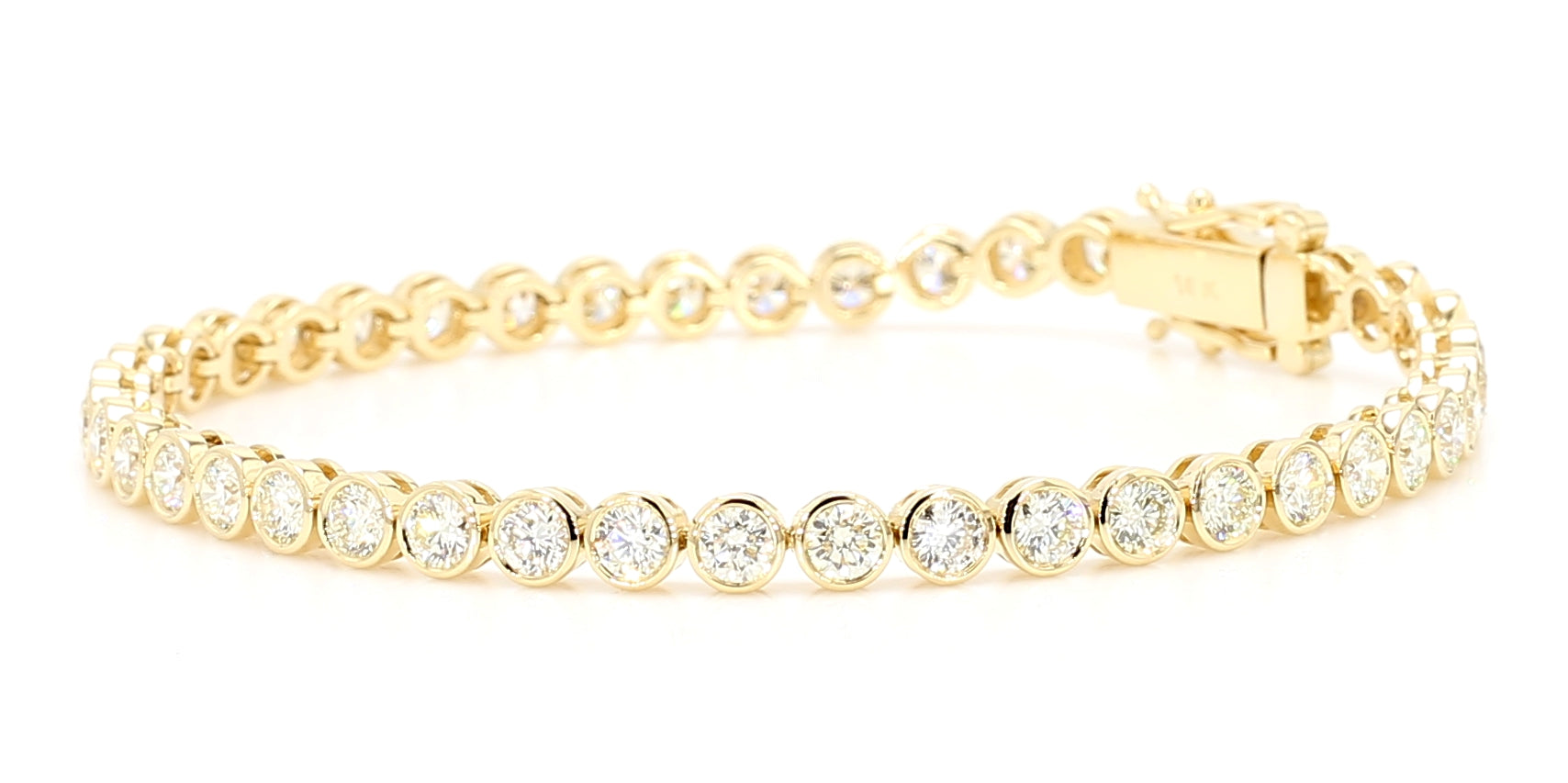 Natural White Round Diamond Bracelet