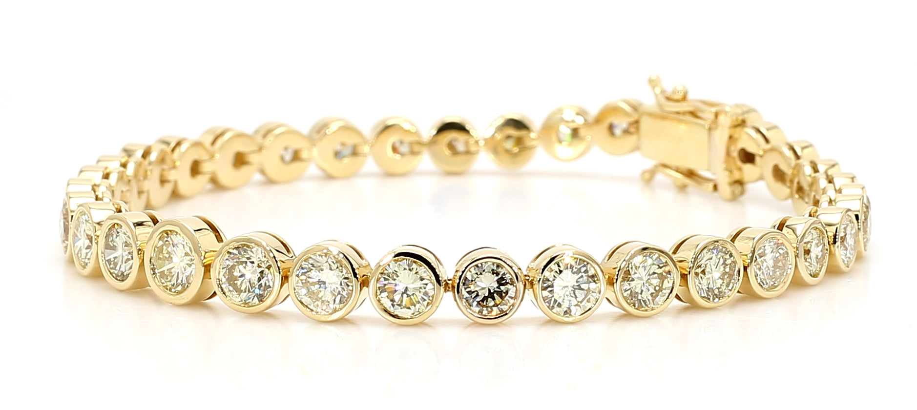 Natural White Round Diamond Bracelet