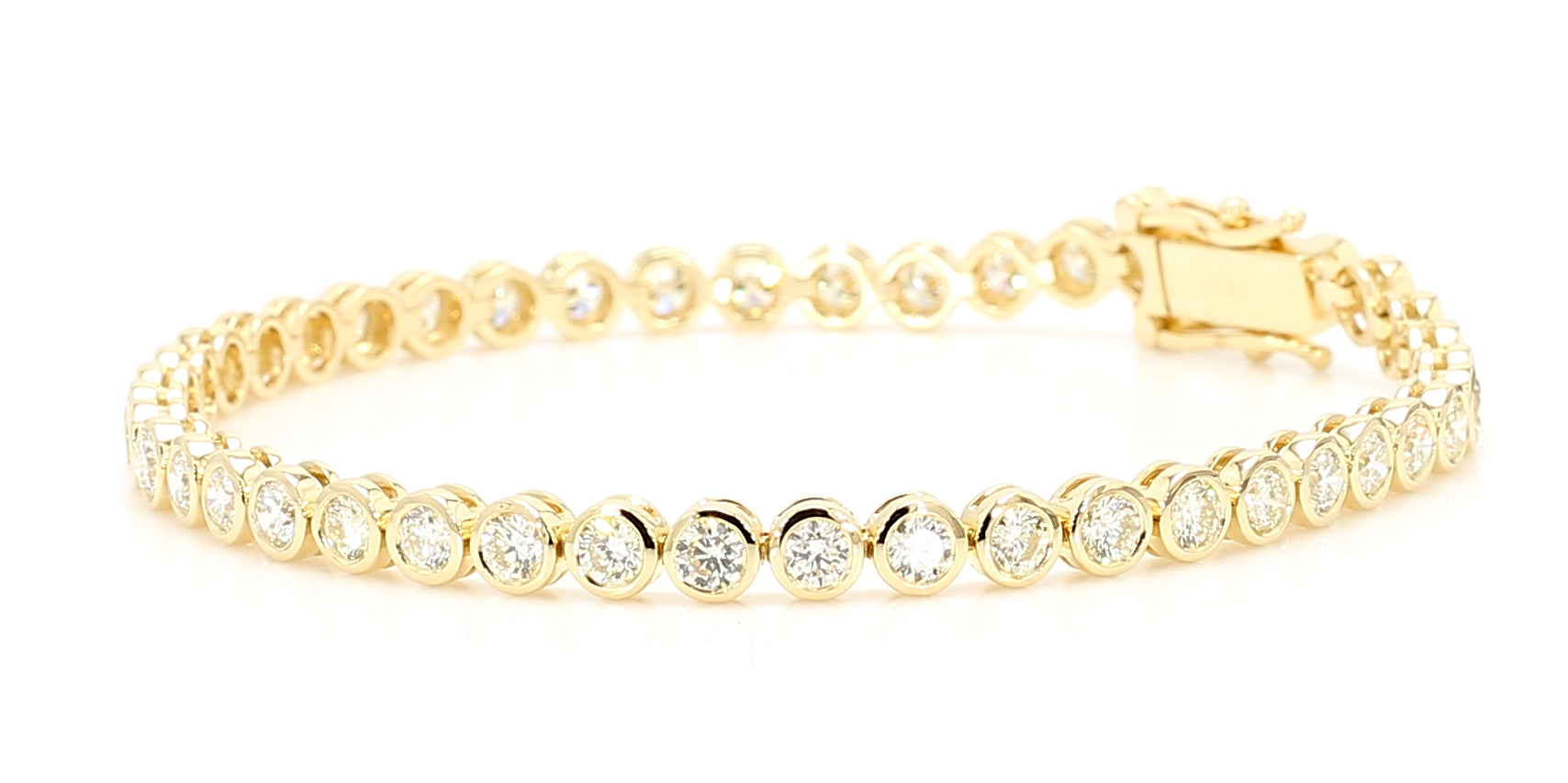 Natural White Round Diamond Bracelet