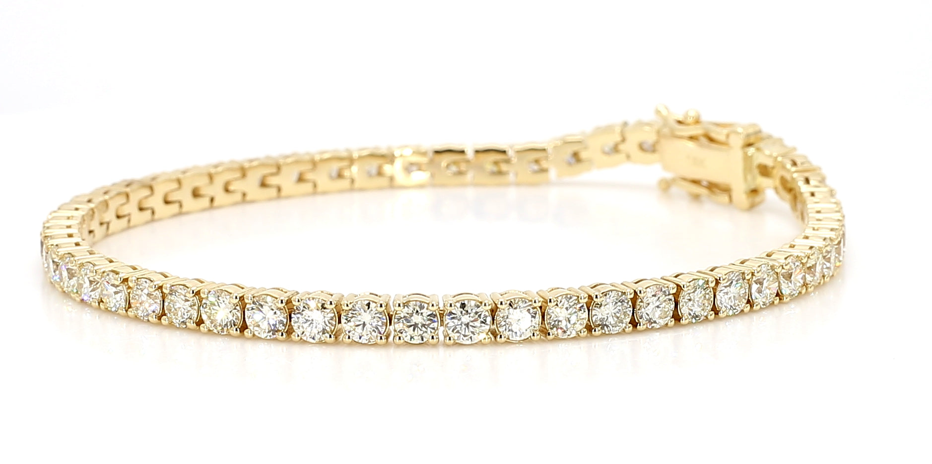 Natural White Round Diamond Bracelet