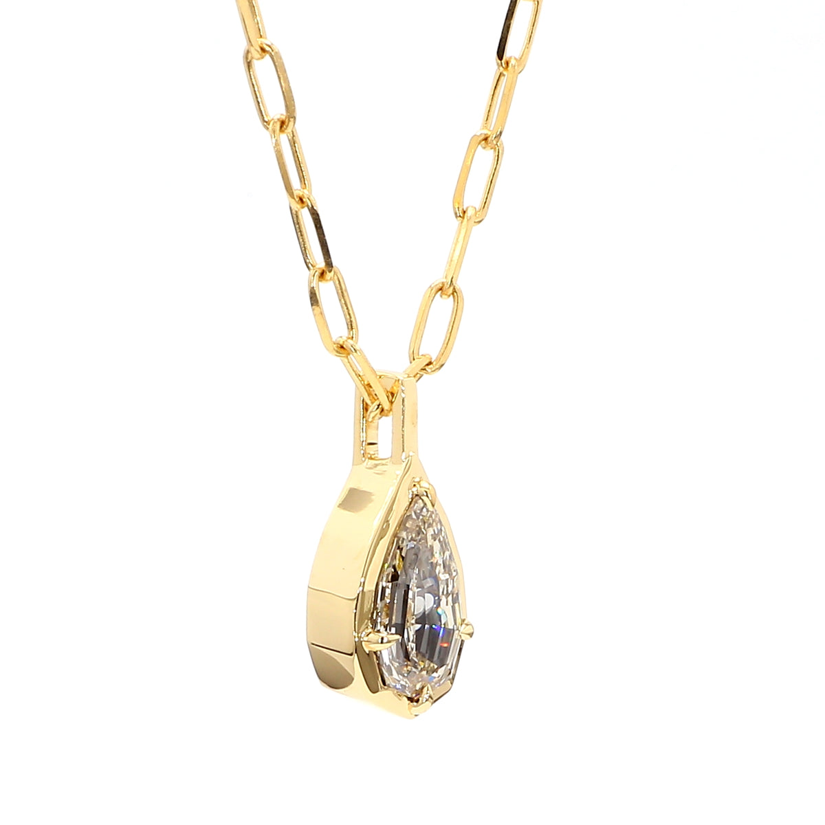 Natural Yellow Kite Diamond Necklace | GIA Certified