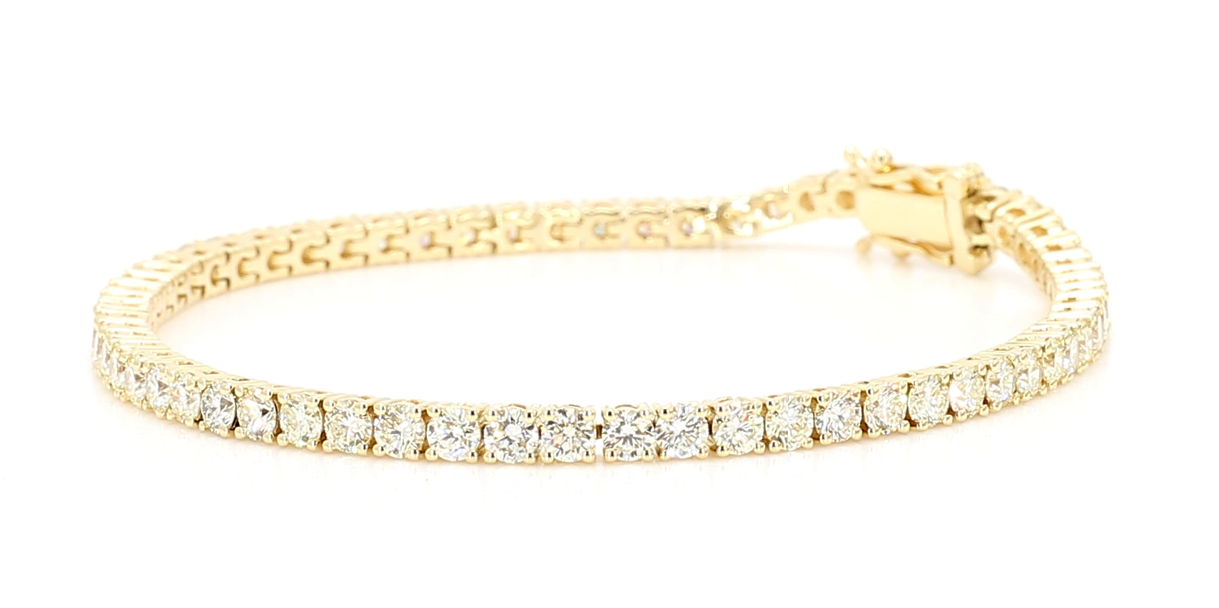 Natural White Round Diamond Bracelet