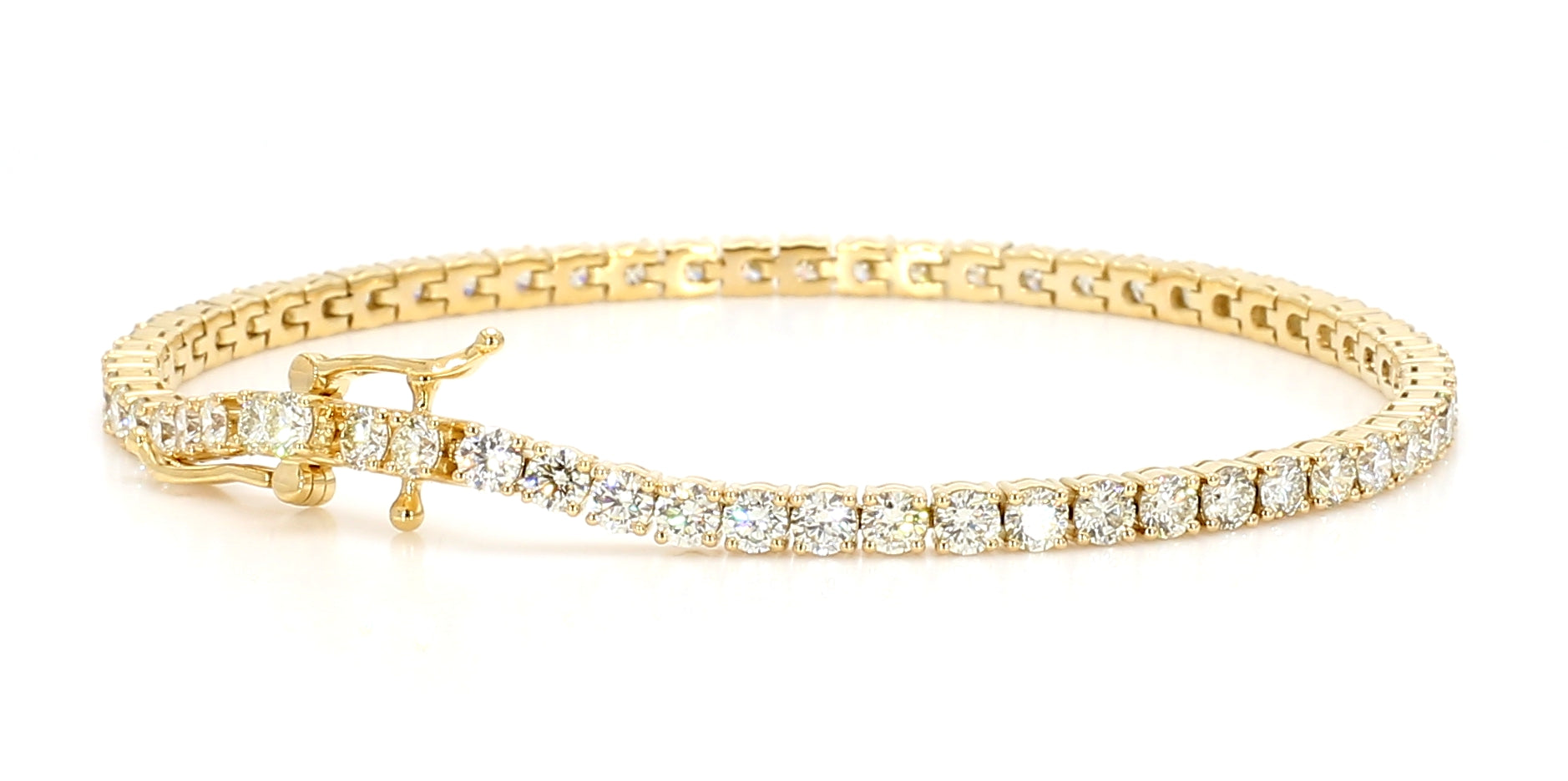 Natural White Round Diamond Bracelet