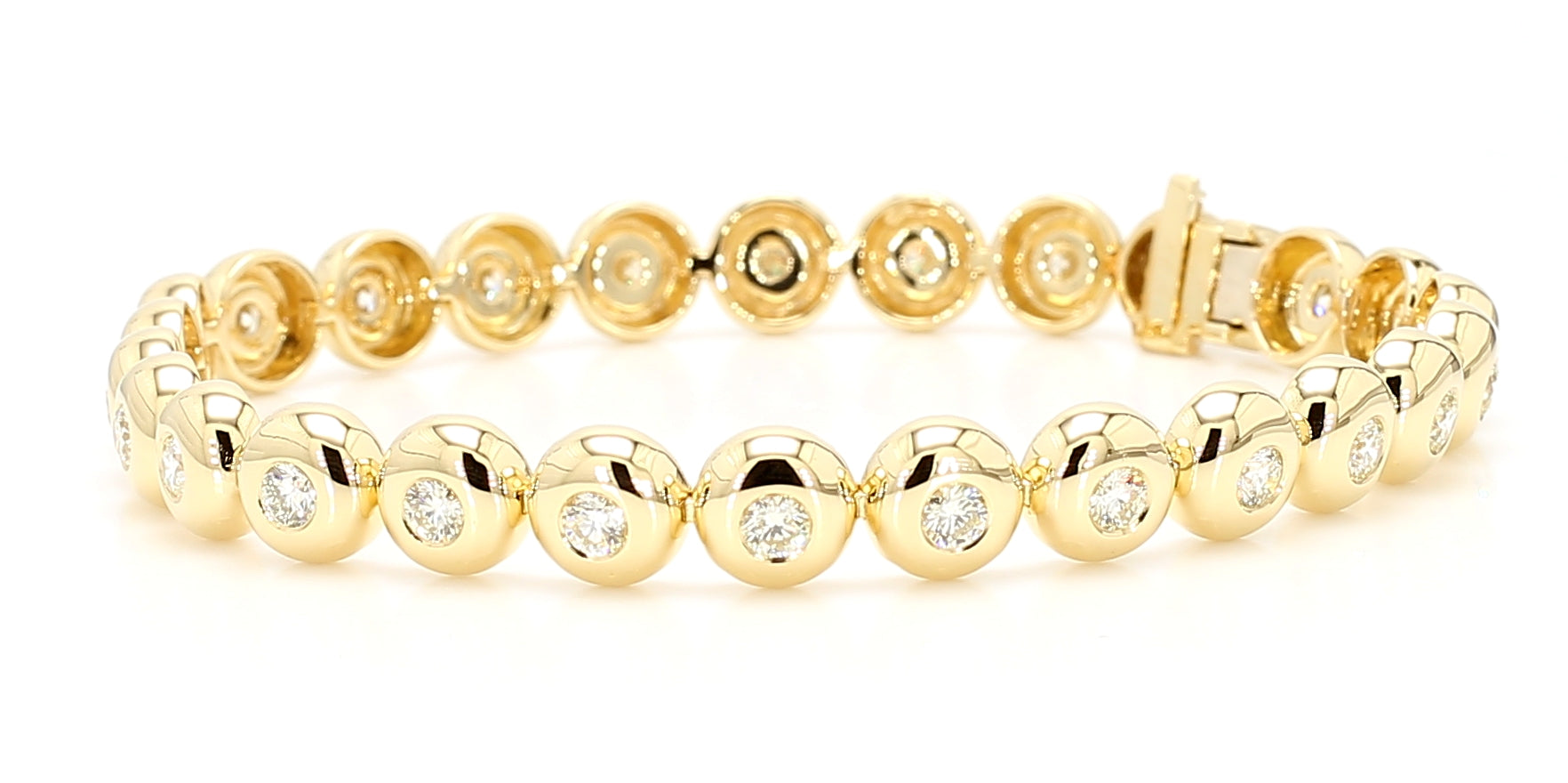 Natural White Round Diamond Bracelet