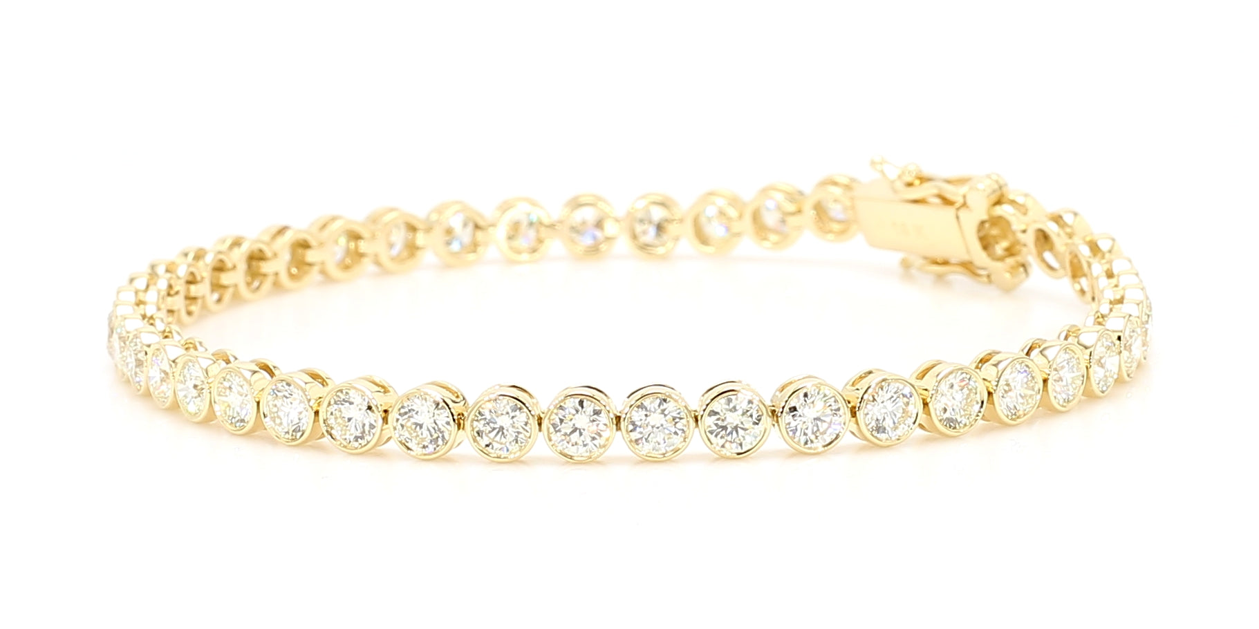 Natural White Round Diamond Bracelet