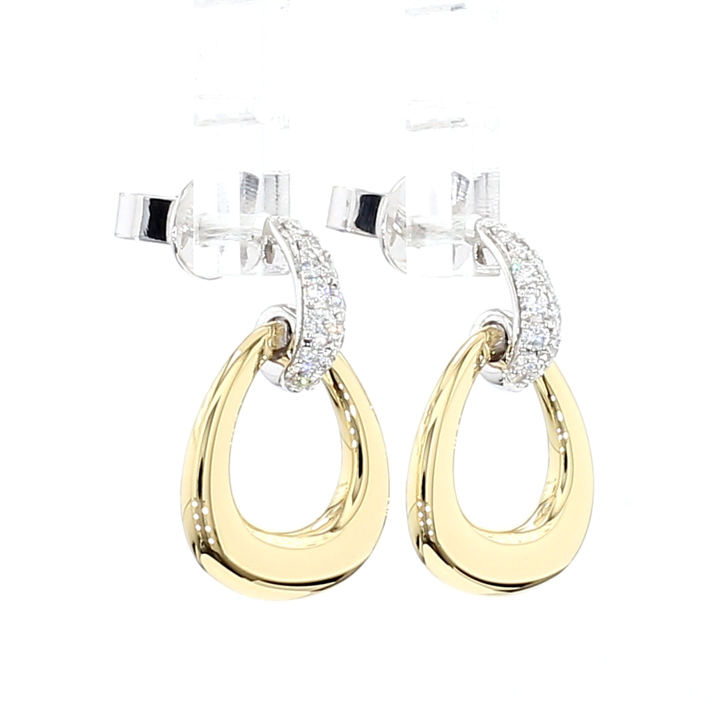 Natural White Round Diamond Earring