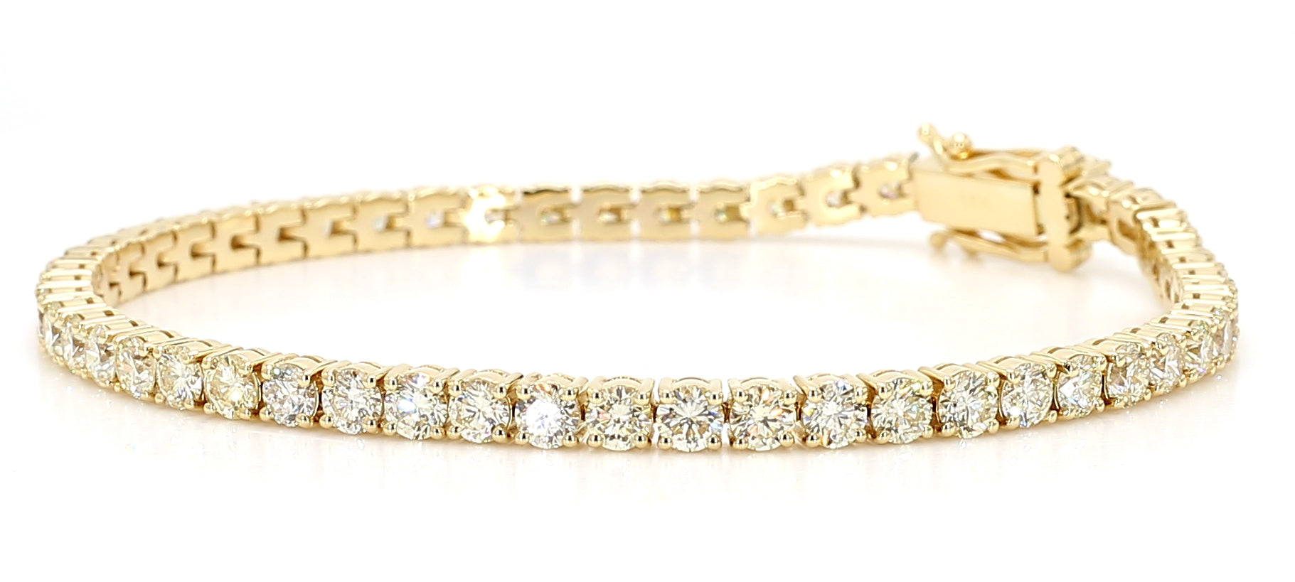 Natural White Round Diamond Bracelet