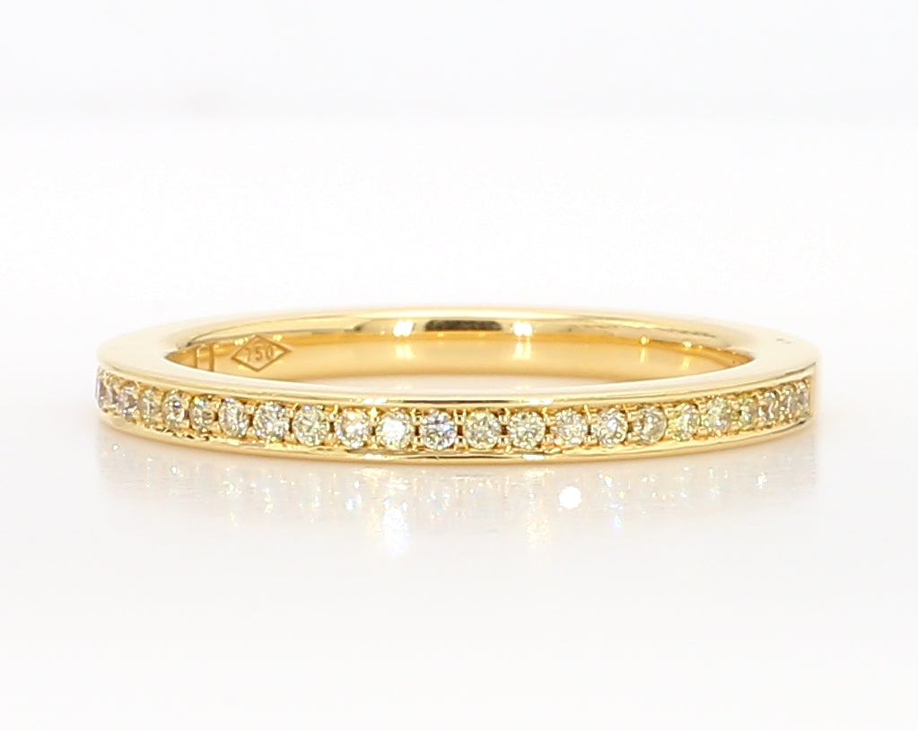 Natural Yellow Round Diamond Ring