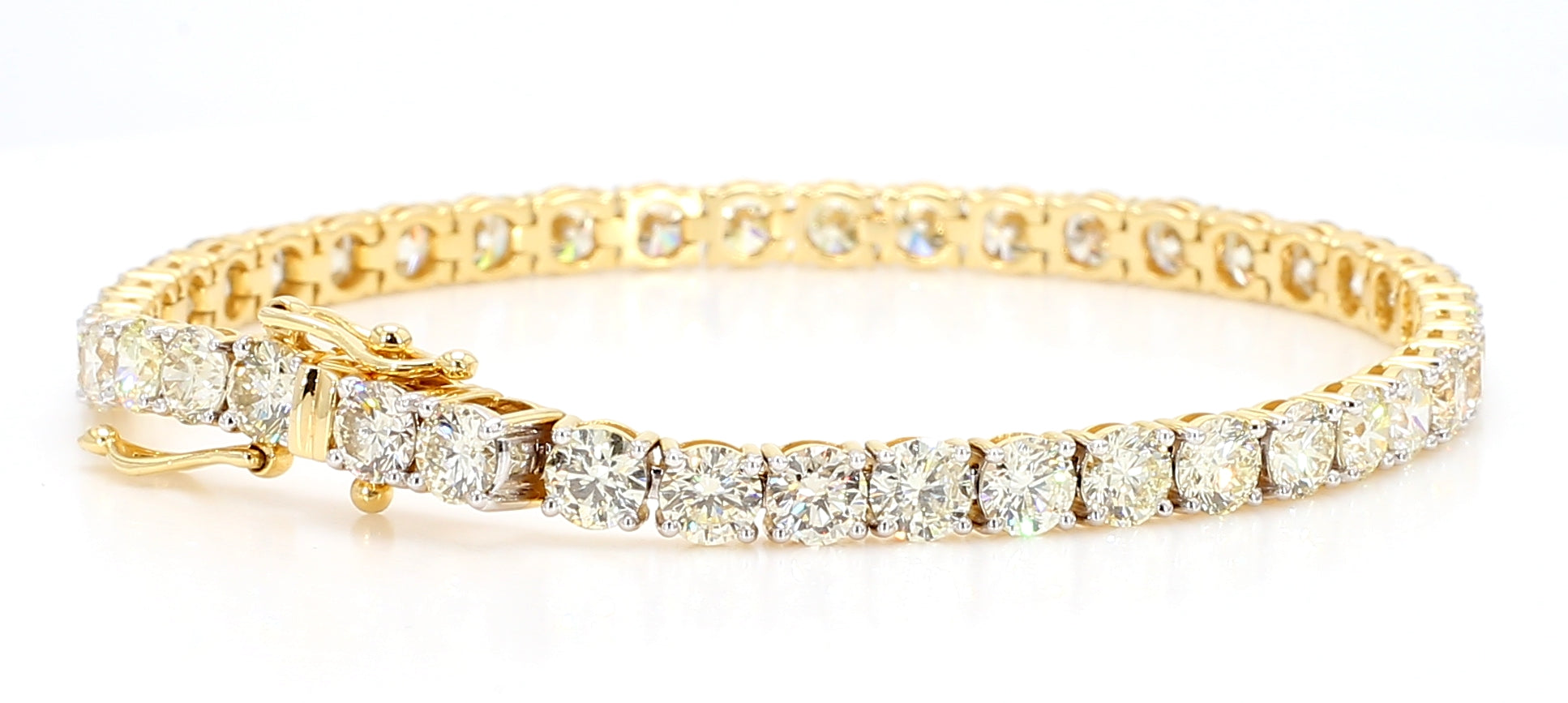 Natural White Round Diamond Bracelet
