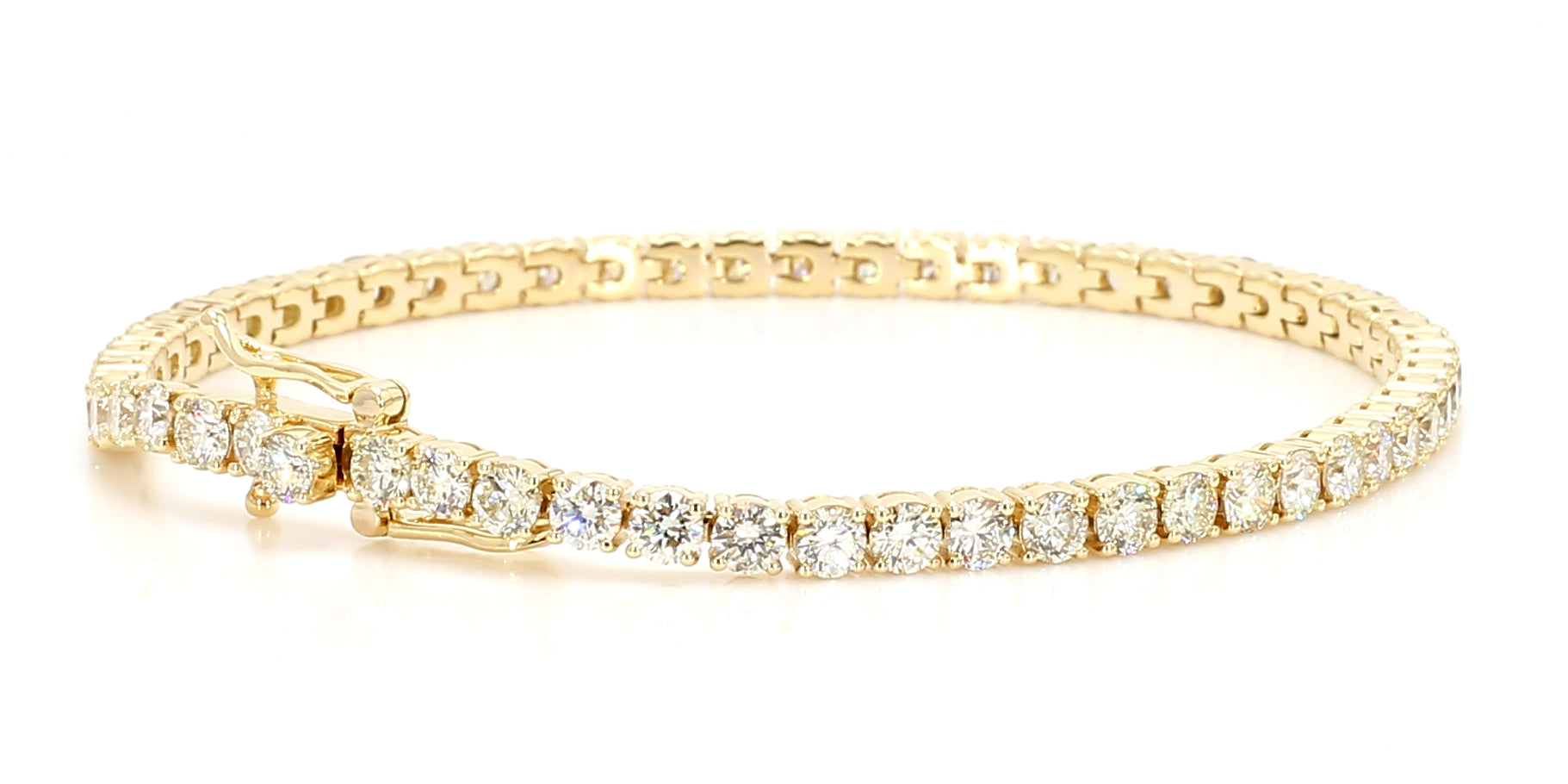 Natural White Round Diamond Bracelet