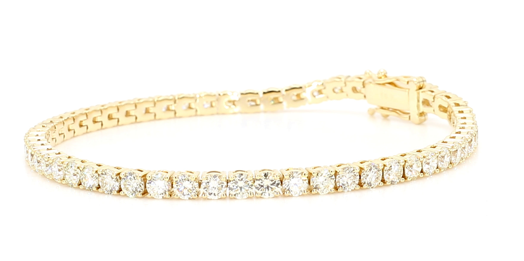 Natural White Round Diamond Bracelet