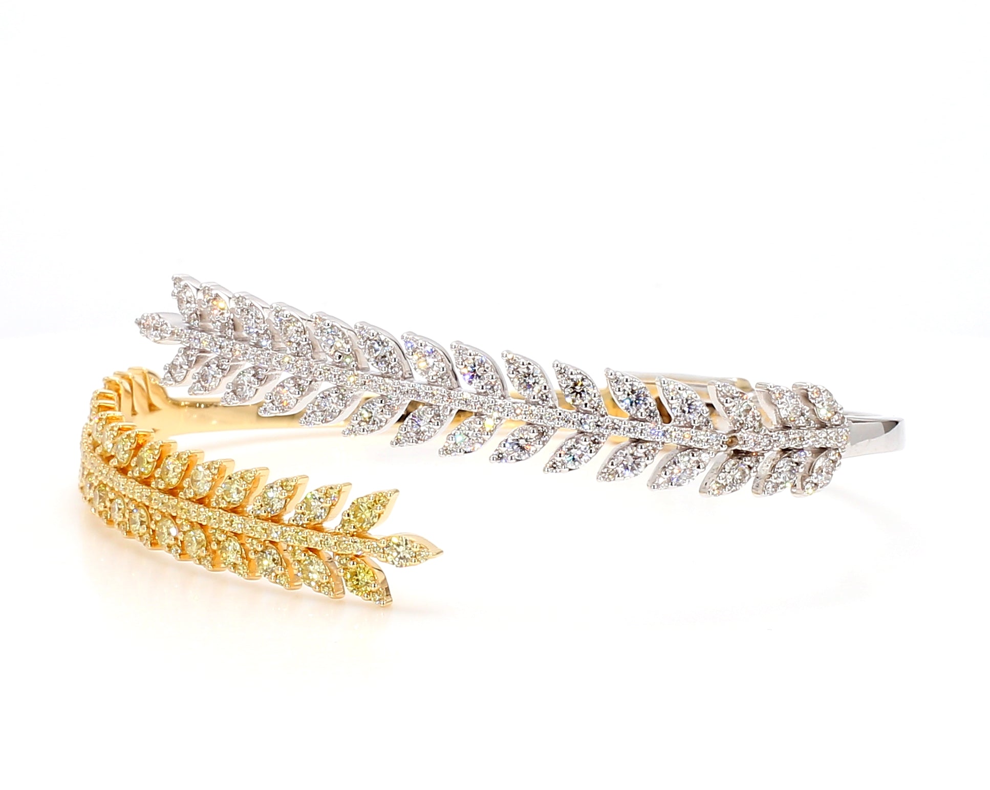 Natural Yellow Round Diamond Bracelet