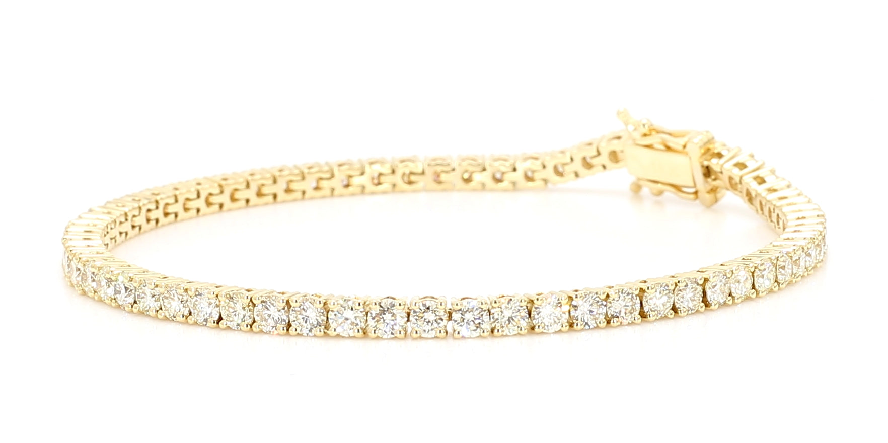 Natural White Round Diamond Bracelet