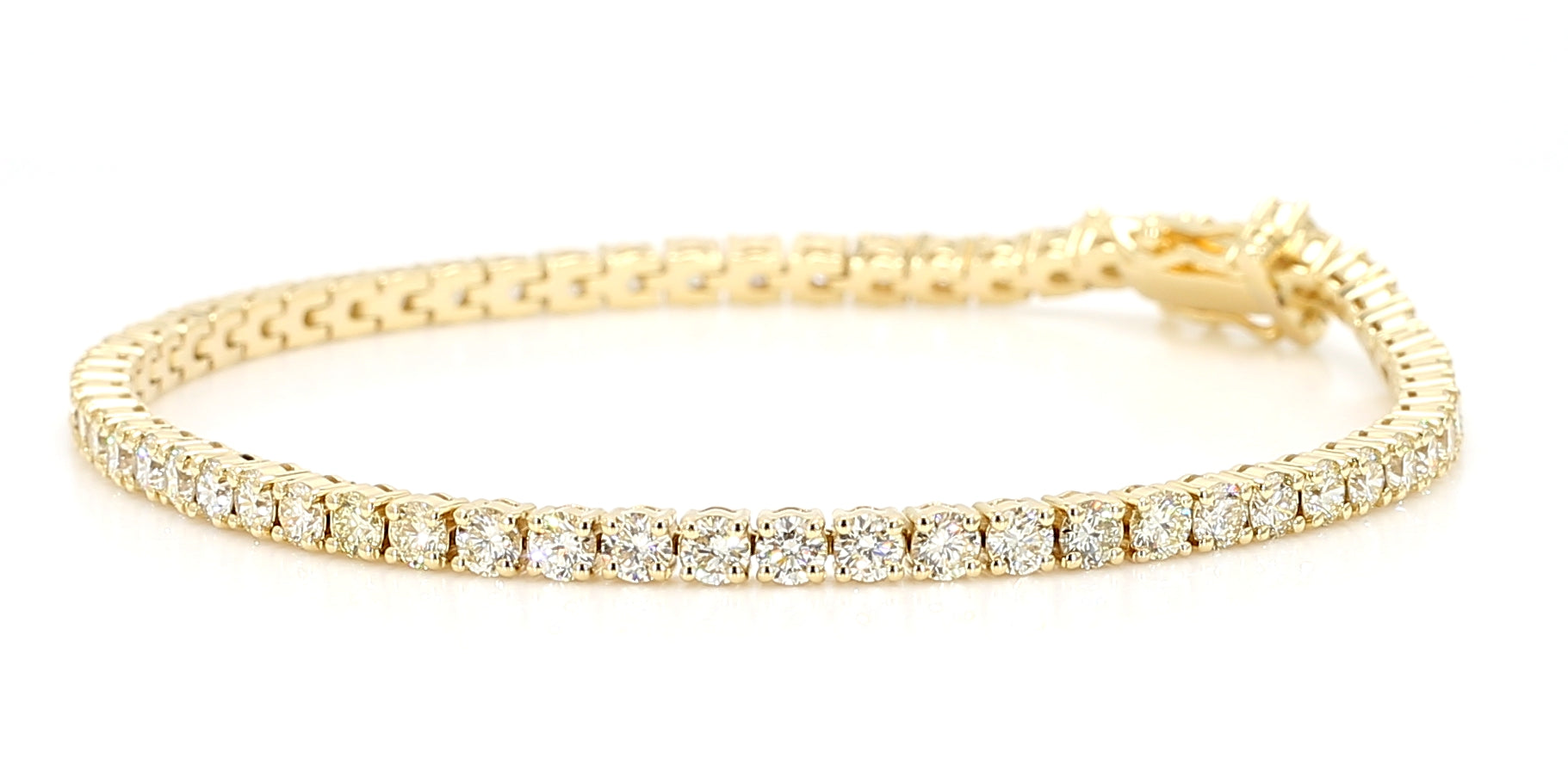 Natural White Round Diamond Bracelet