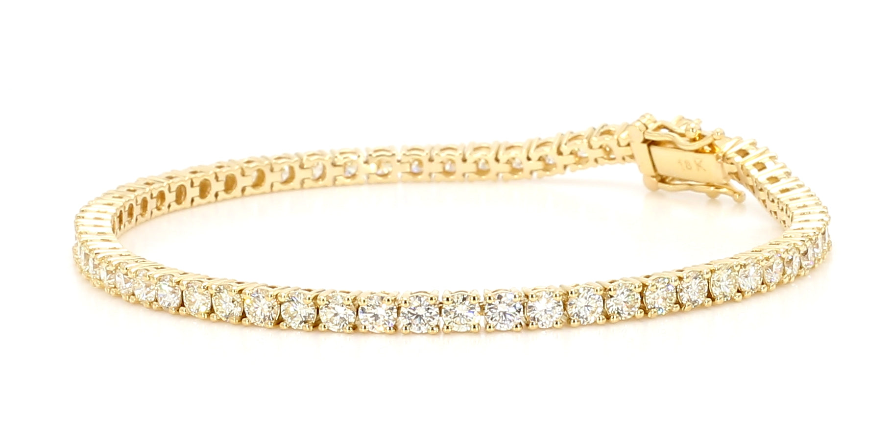 Natural White Round Diamond Bracelet