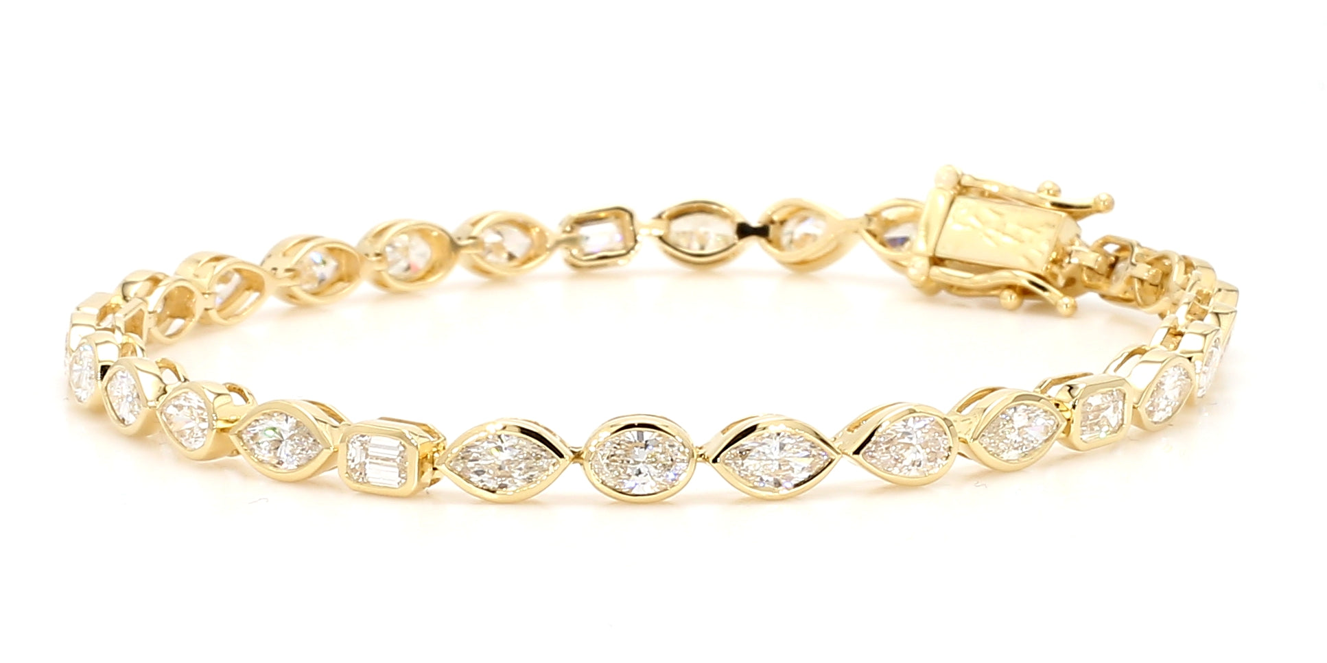 Natural White Marquise Diamond Bracelet