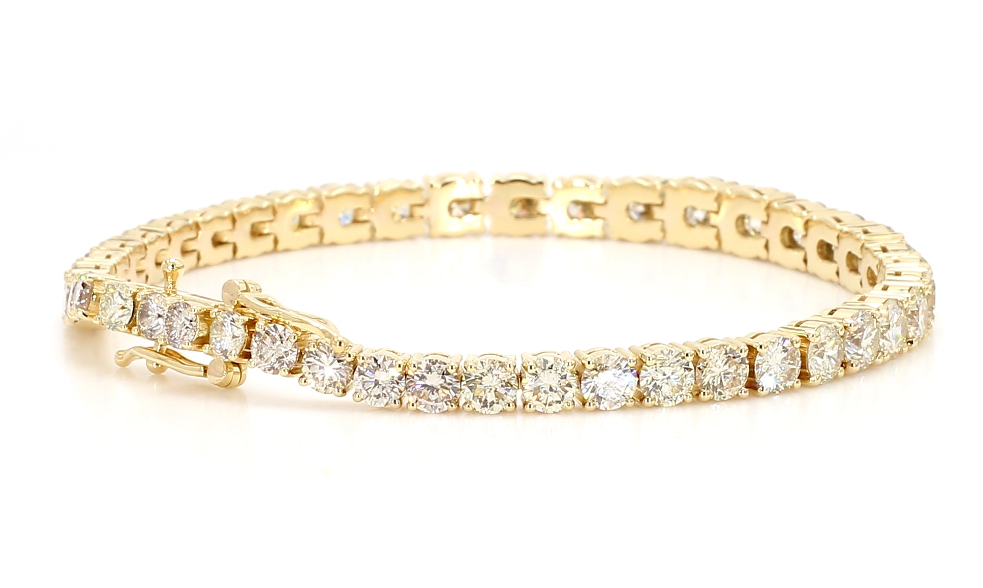 Natural White Round Diamond Bracelet