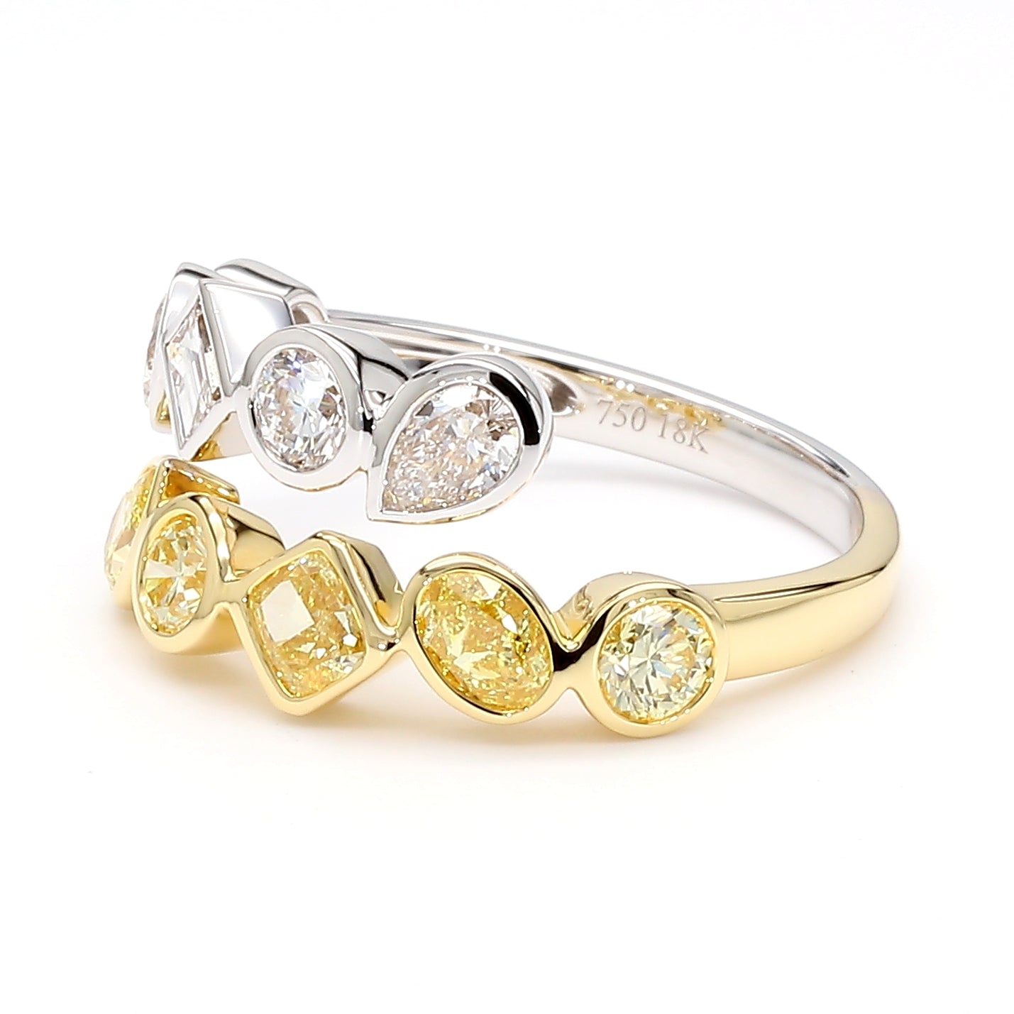 Natural Yellow Round Diamond Ring