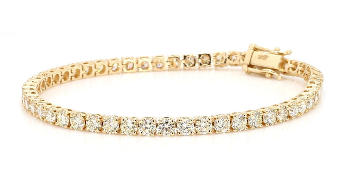 Natural White Round Diamond Bracelet