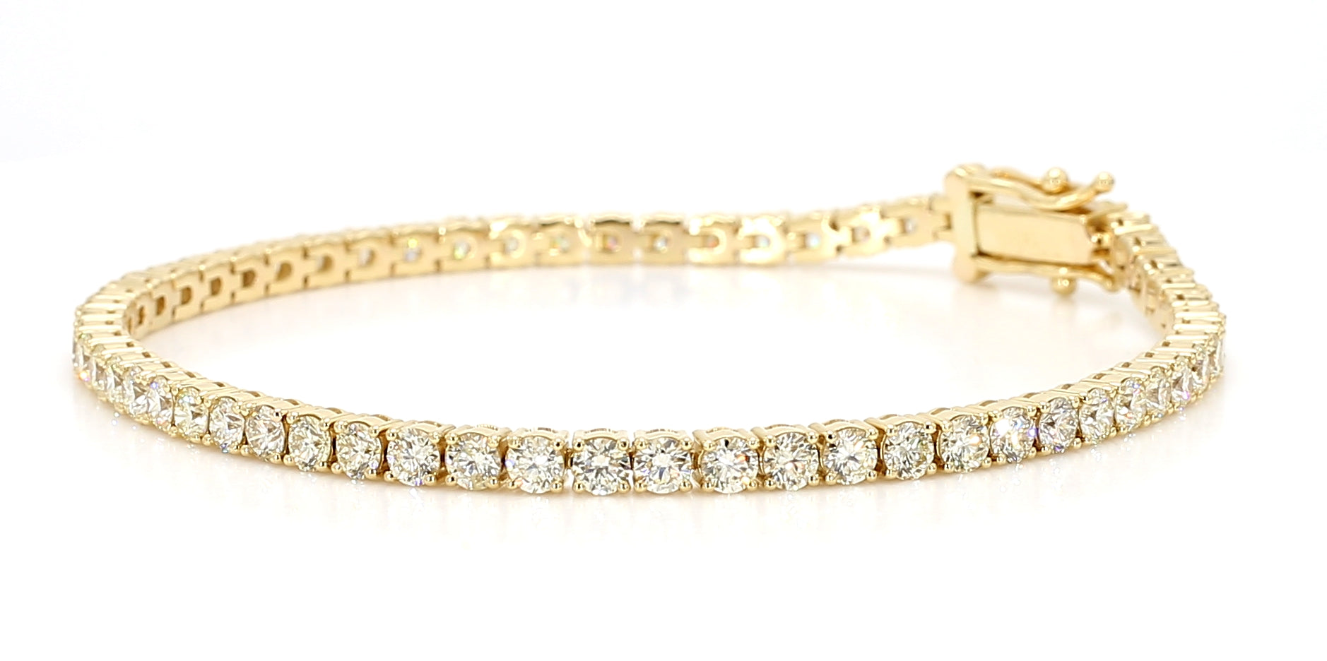 Natural White Round Diamond Bracelet