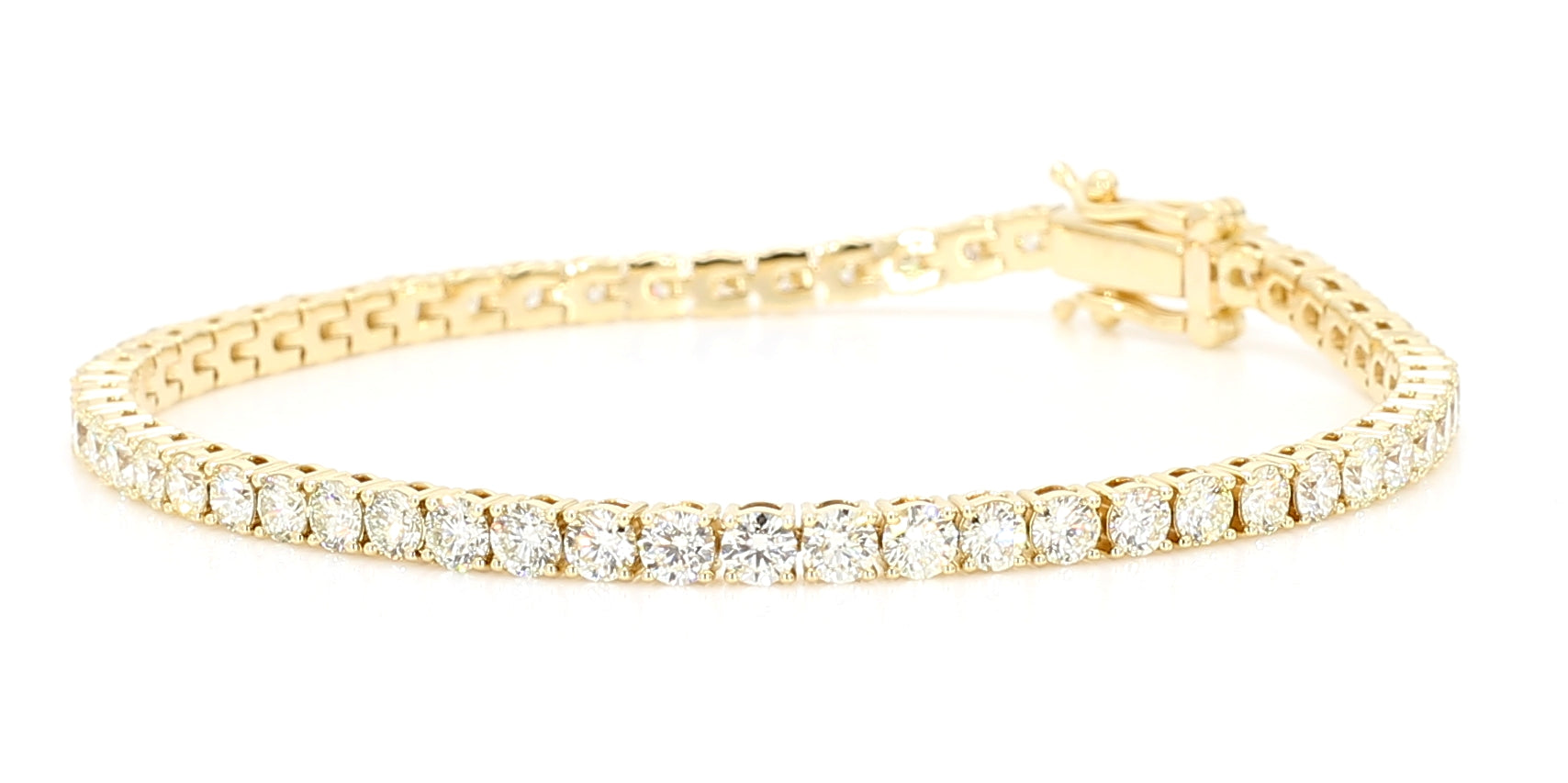 Natural White Round Diamond Bracelet