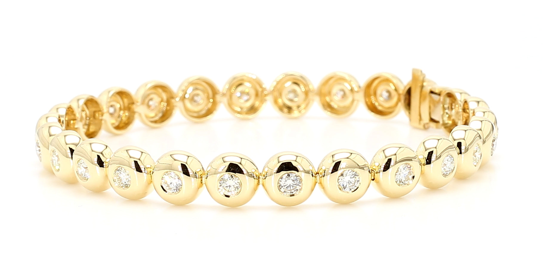 Natural White Round Diamond Bracelet