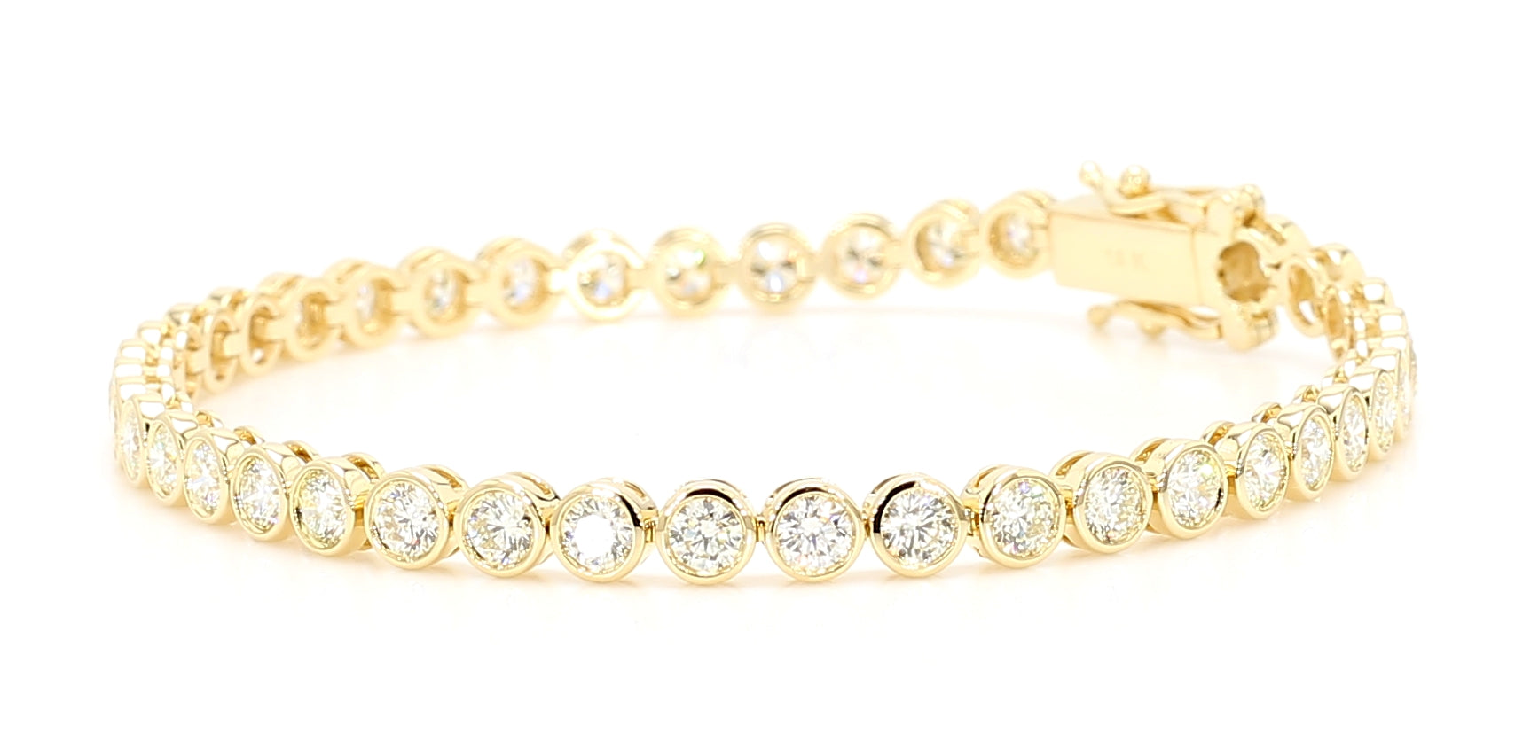 Natural White Round Diamond Bracelet