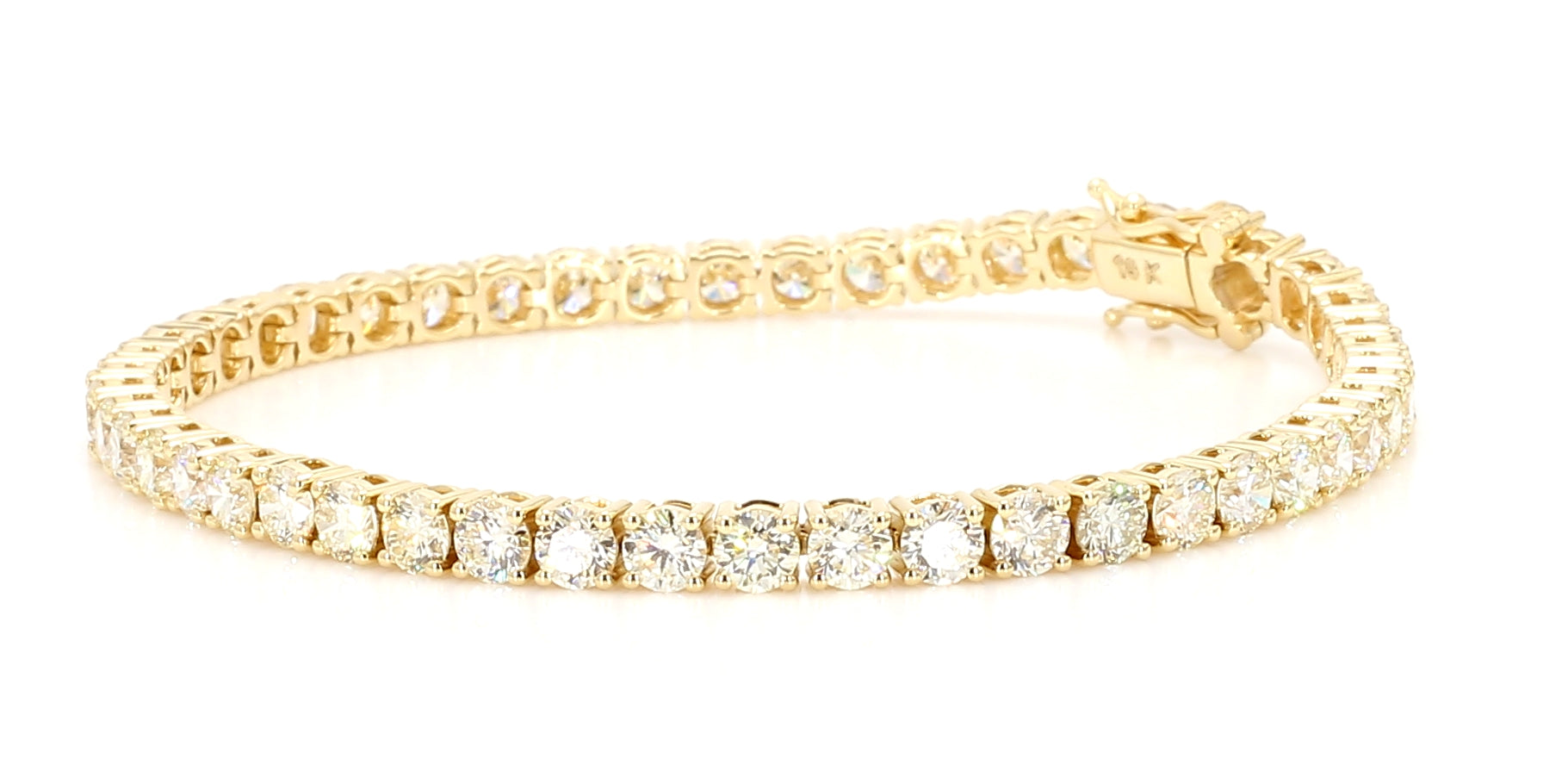 Natural White Round Diamond Bracelet