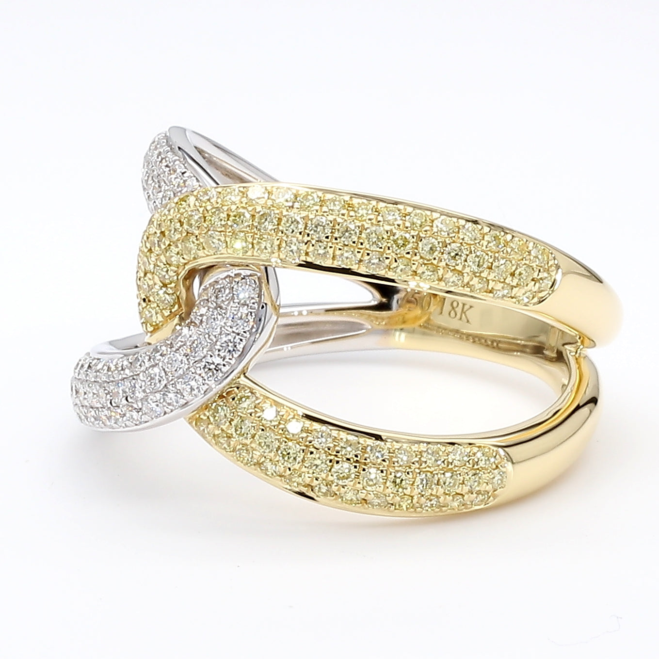 Natural Yellow Round Diamond Ring