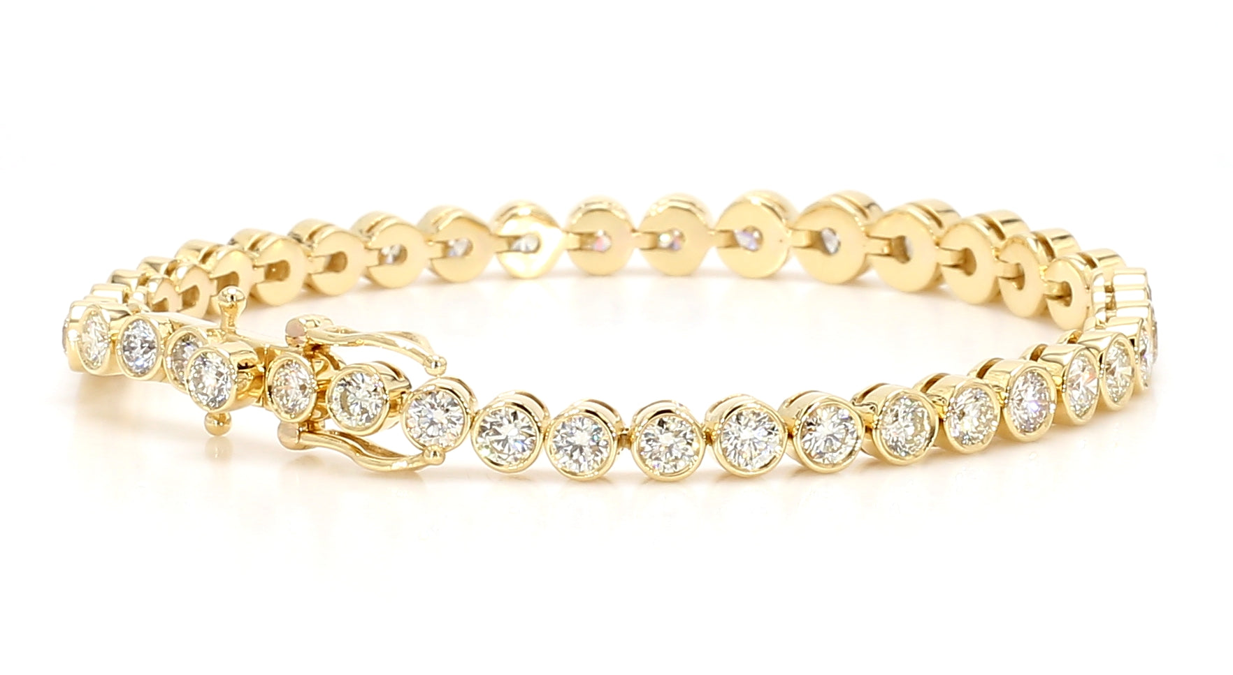 Natural White Round Diamond Bracelet