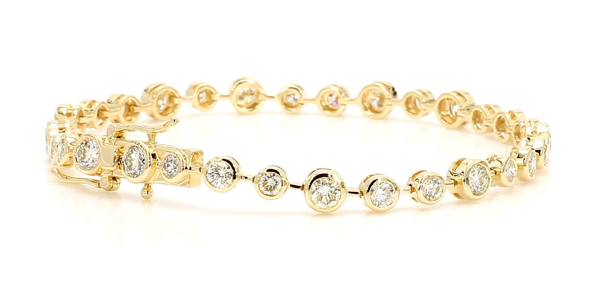 Natural White Round Diamond Bracelet