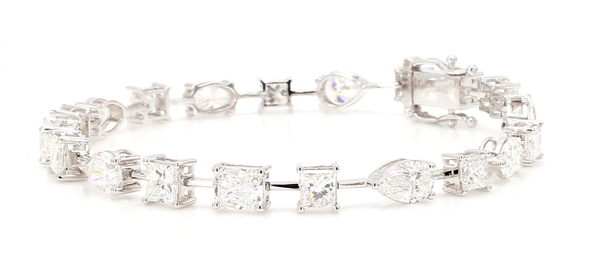 Natural White Princess Diamond Bracelet