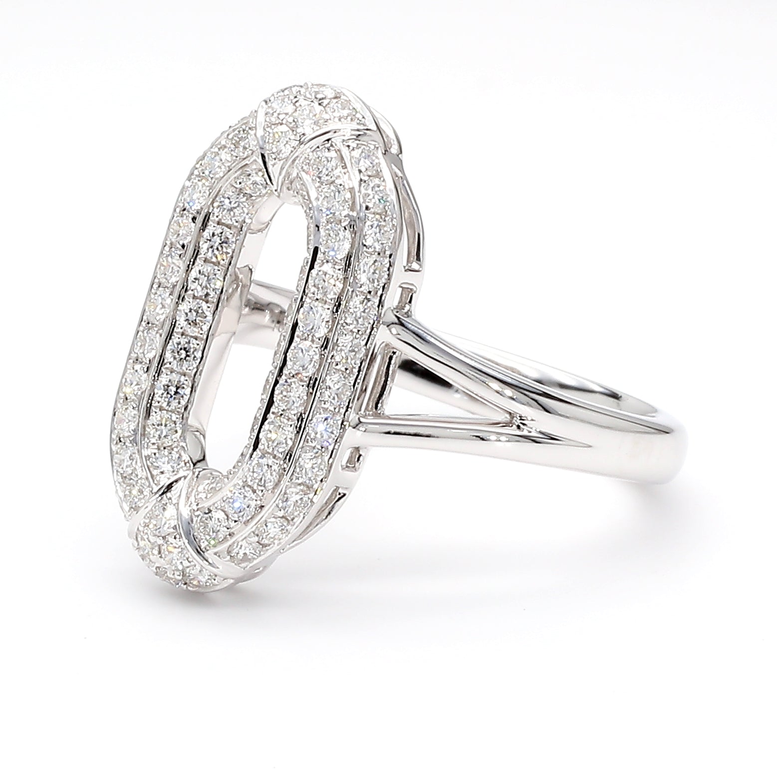 Natural White Round Diamond Ring