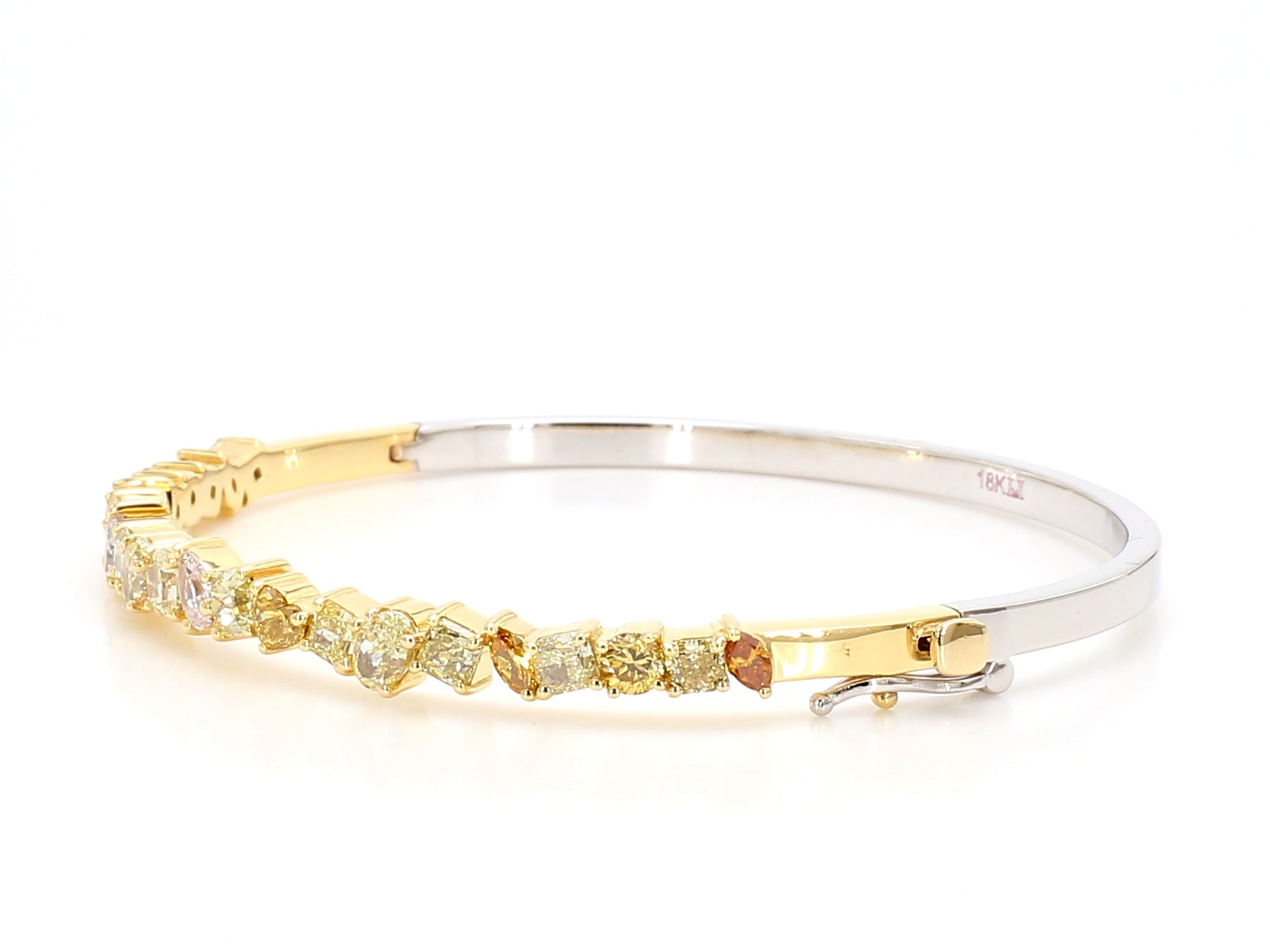 Natural Yellow Radiant Diamond Bracelet