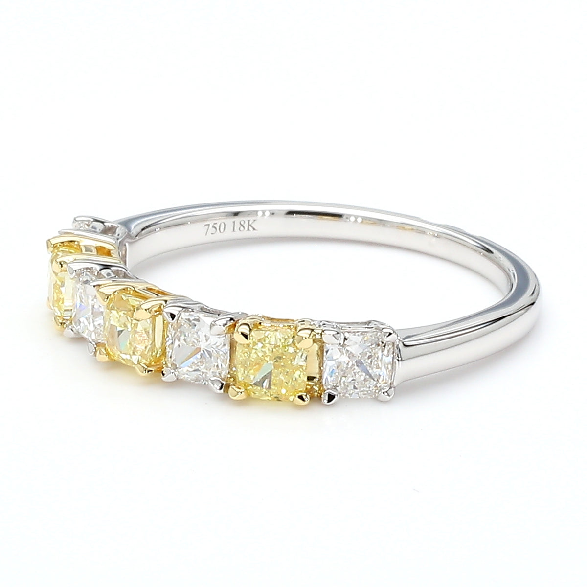 Natural Yellow Cushion Diamond Ring