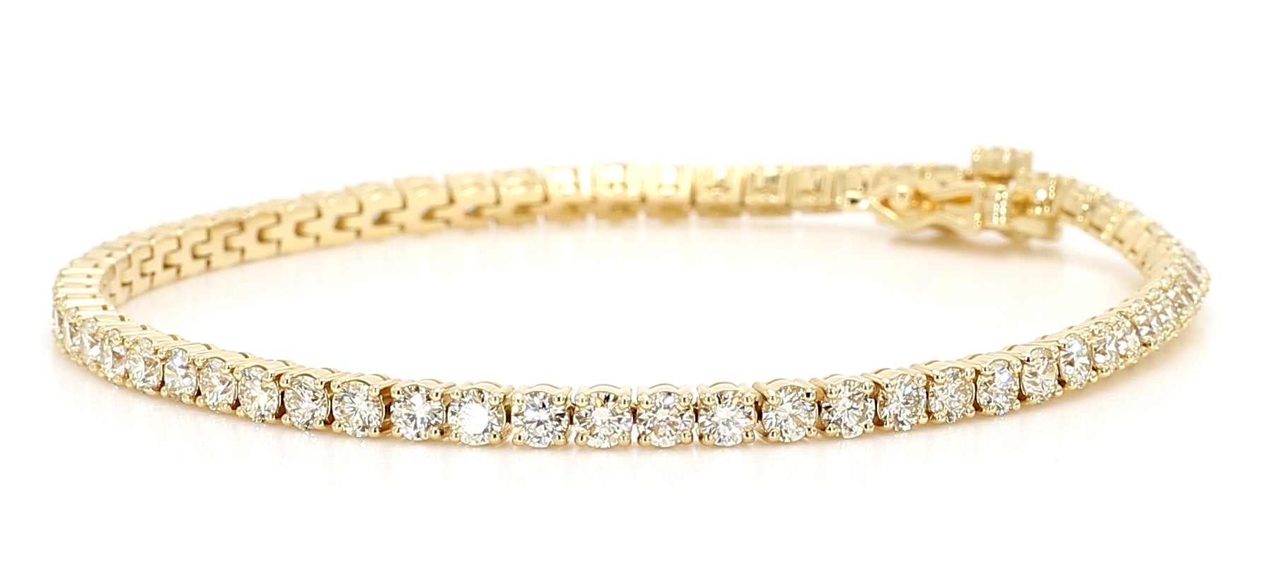 Natural White Round Diamond Bracelet
