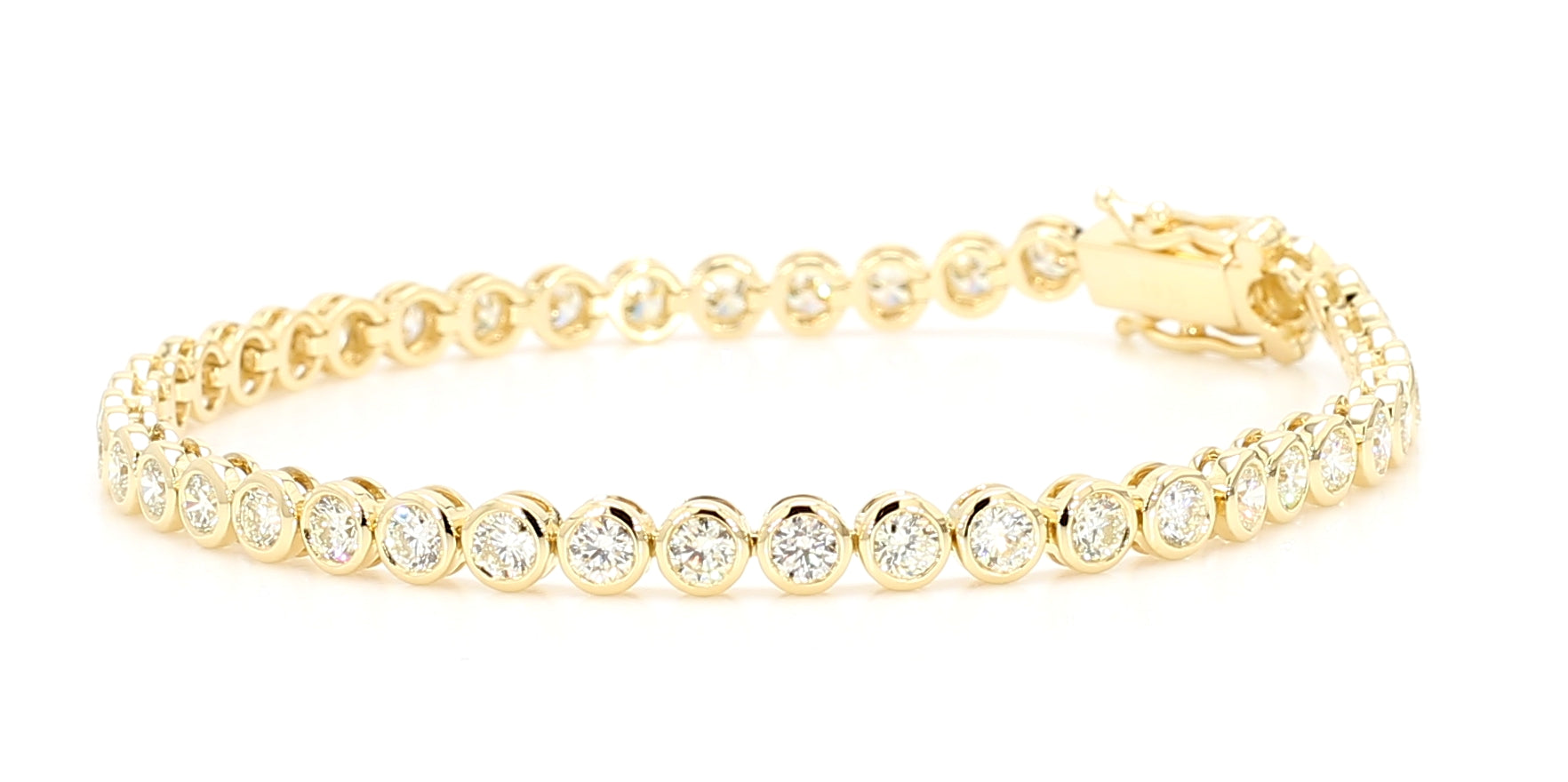 Natural White Round Diamond Bracelet