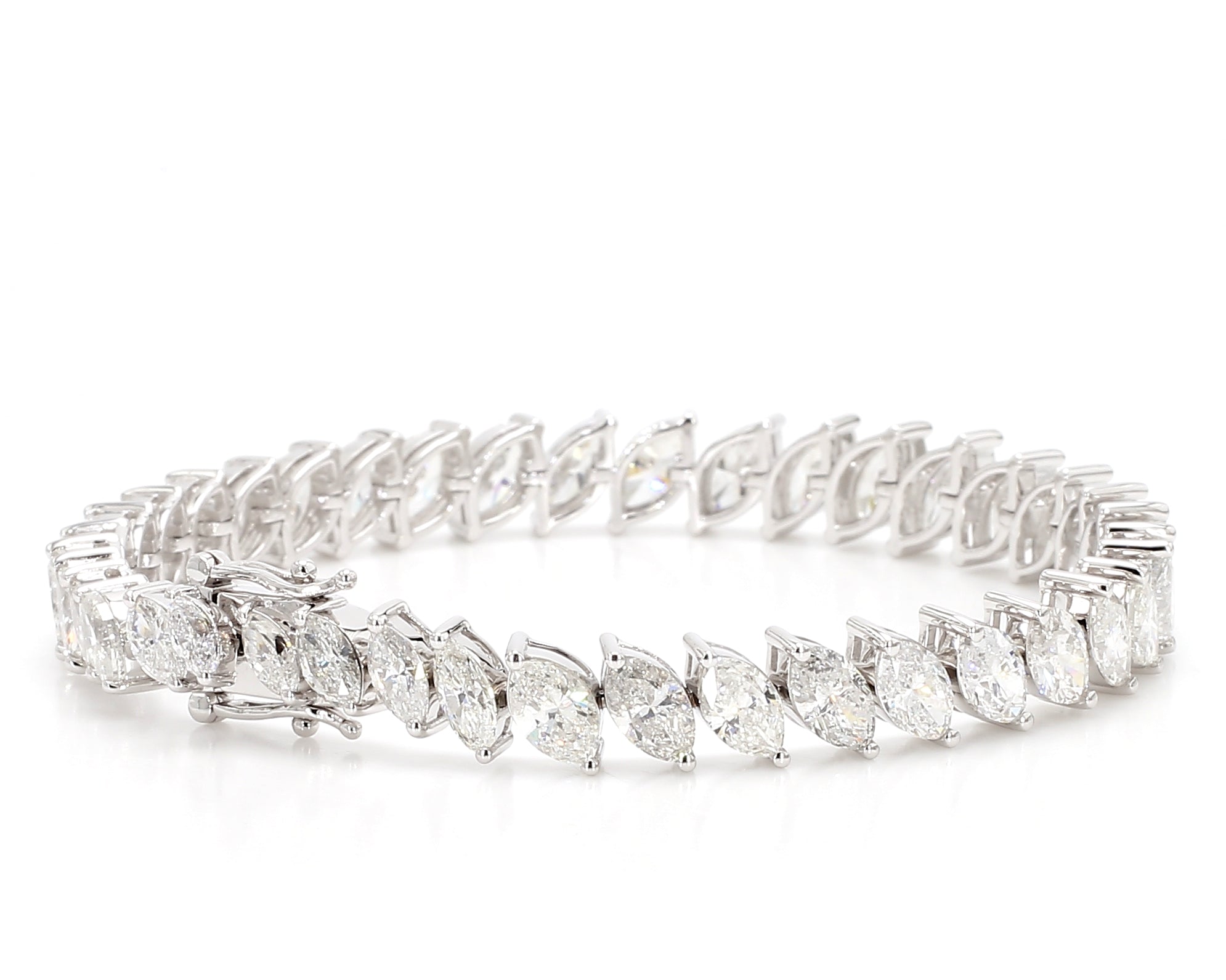 Natural White Marquise Diamond Bracelet product image 2