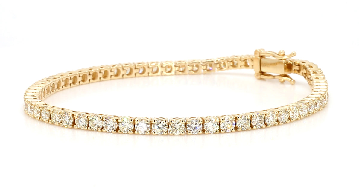 Natural White Round Diamond Bracelet