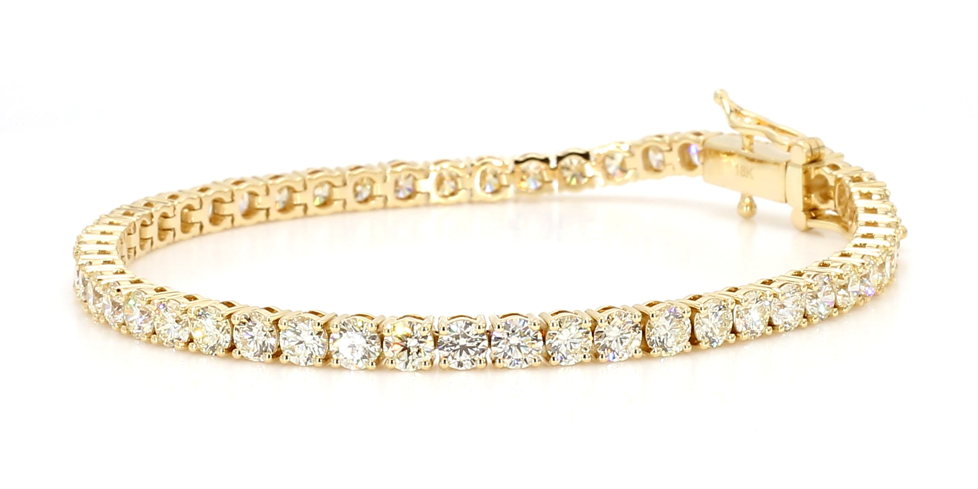 Natural White Round Diamond Bracelet