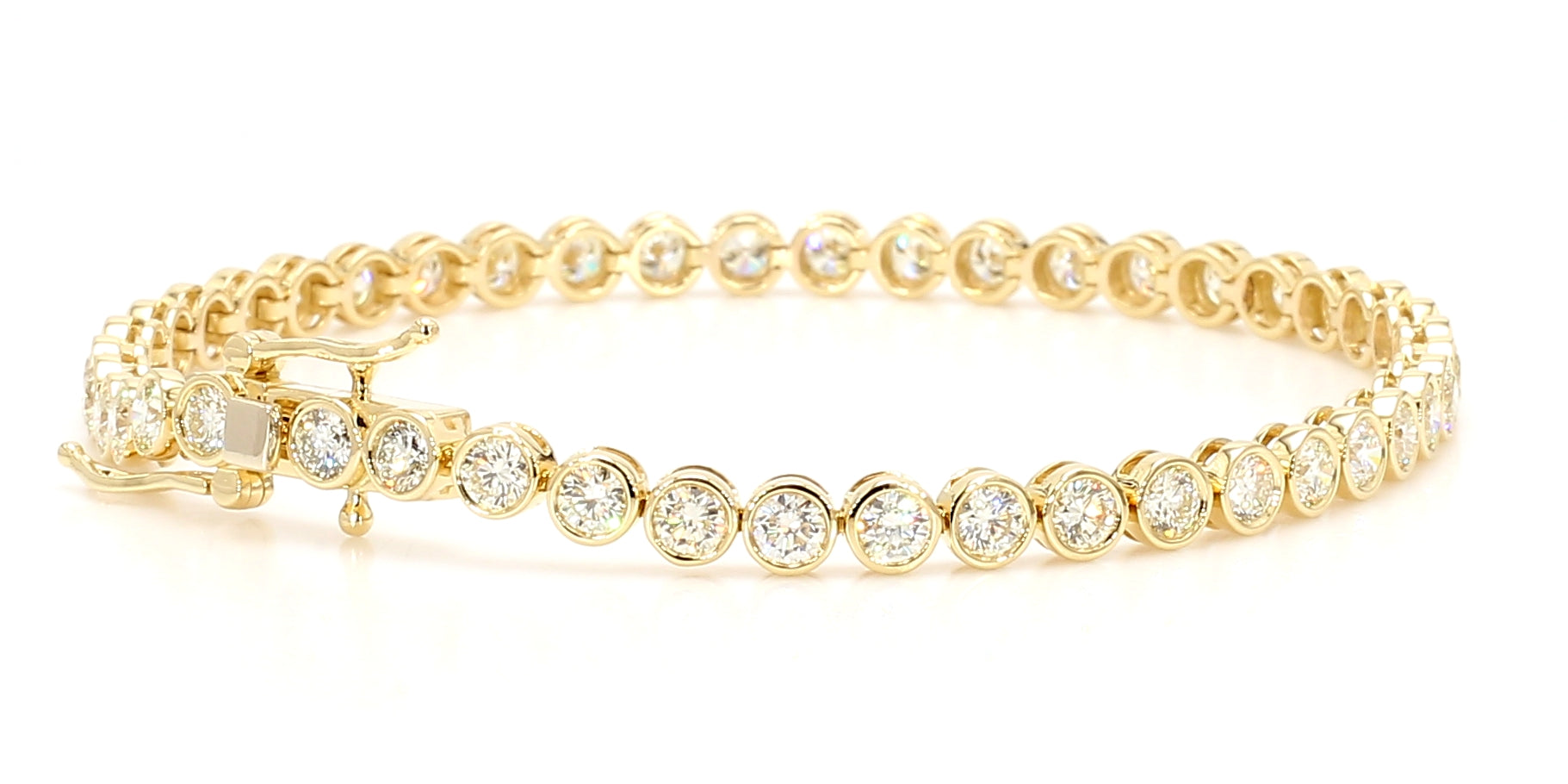 Natural White Round Diamond Bracelet
