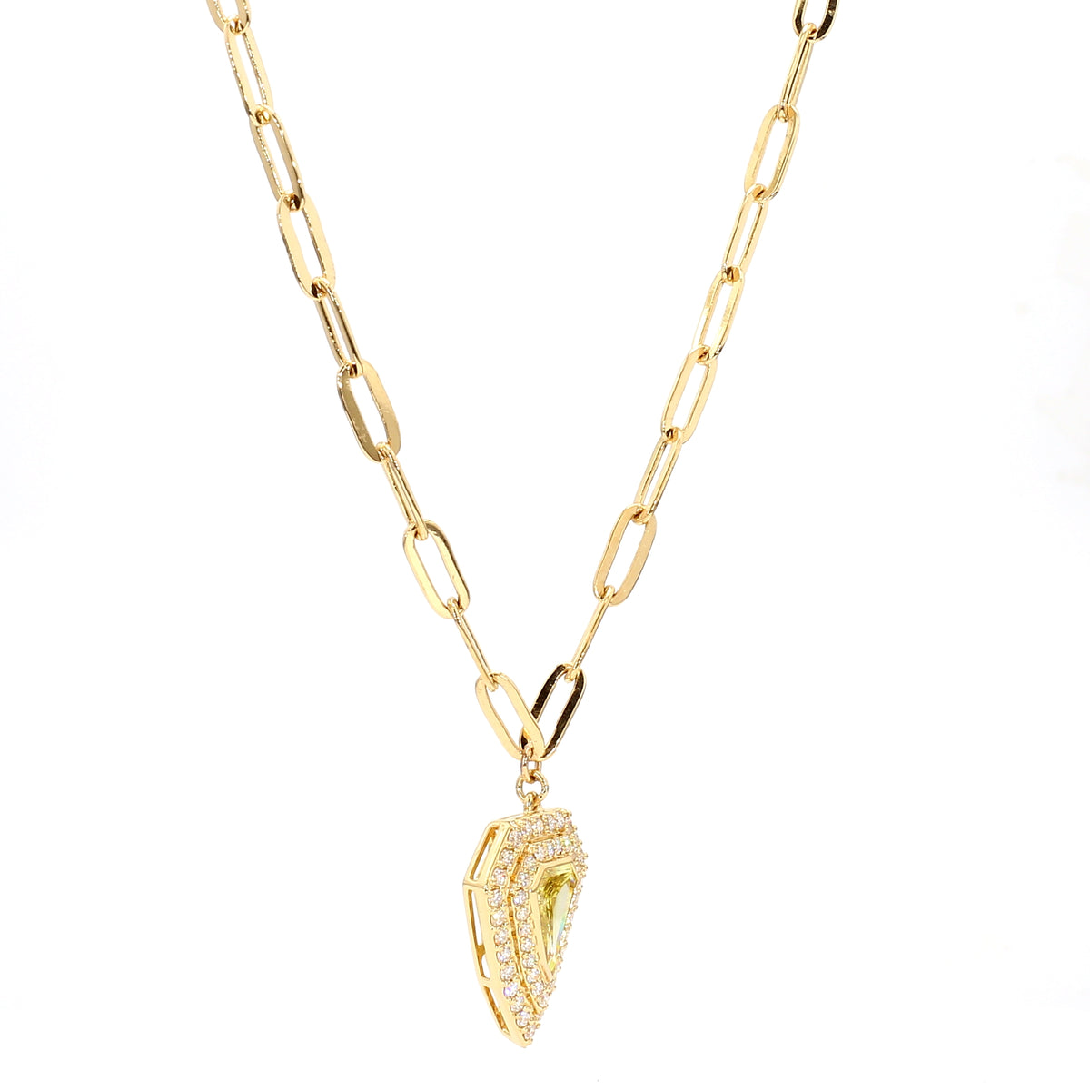 Natural Yellow Diamond Necklace | GIA Certified