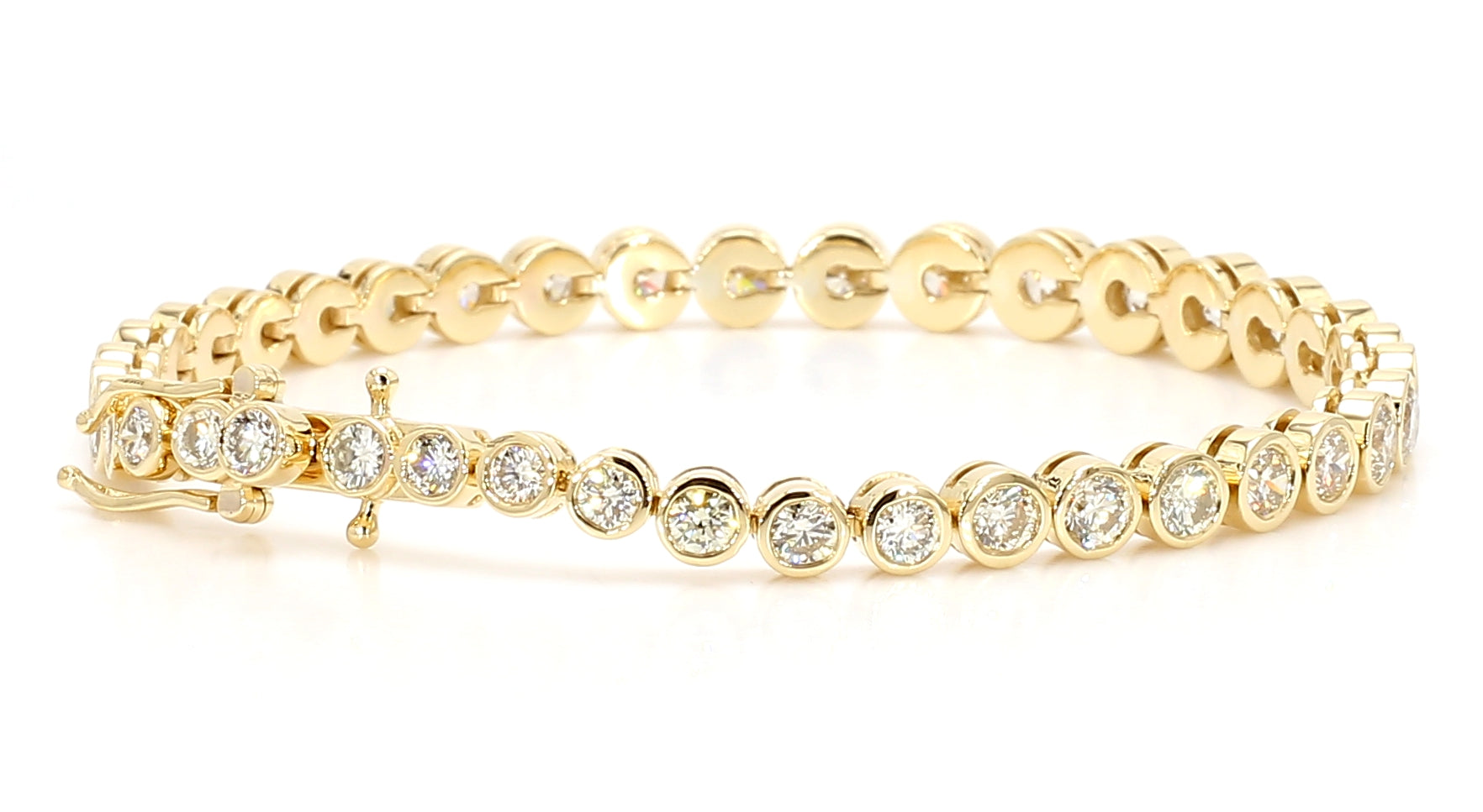 Natural White Round Diamond Bracelet