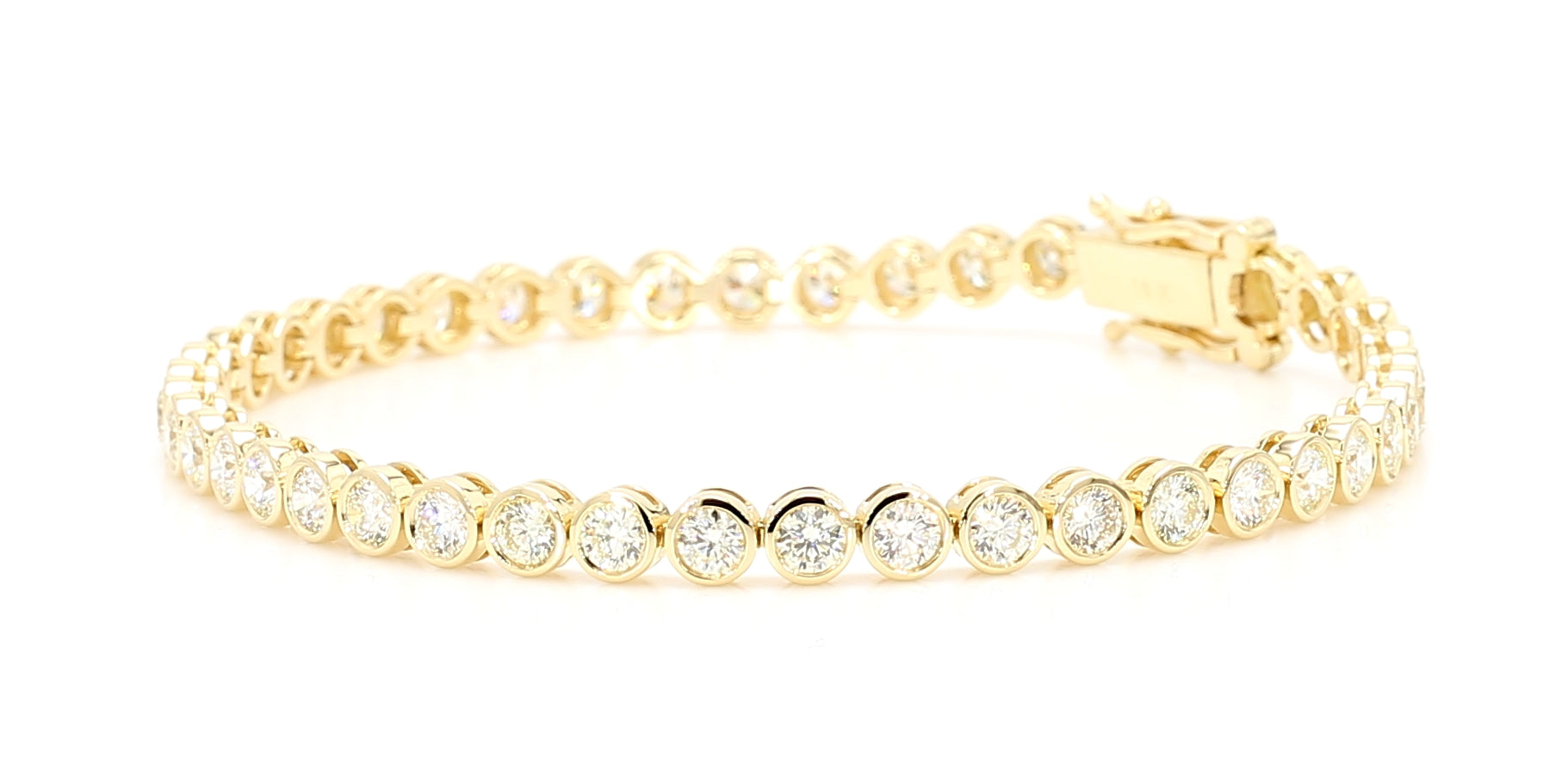 Natural White Round Diamond Bracelet